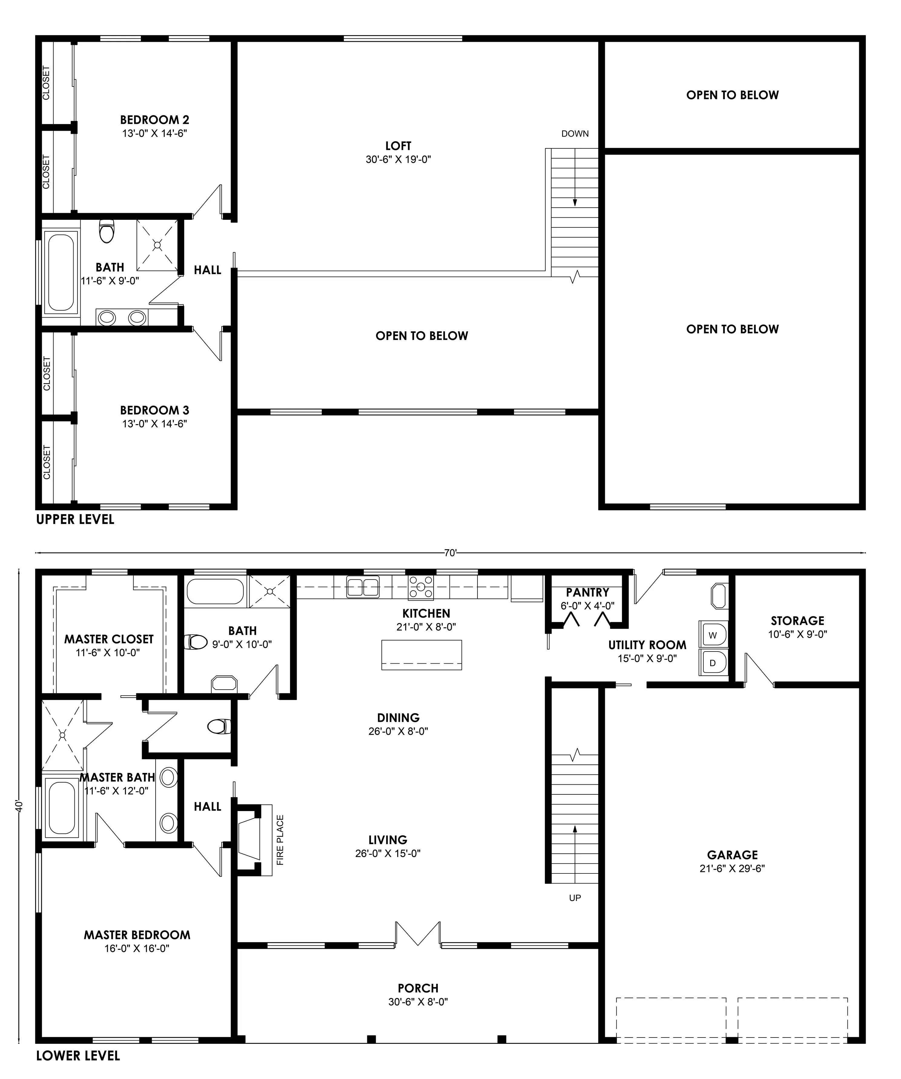 BCO-40134 Barndominium House Plan - Image 2