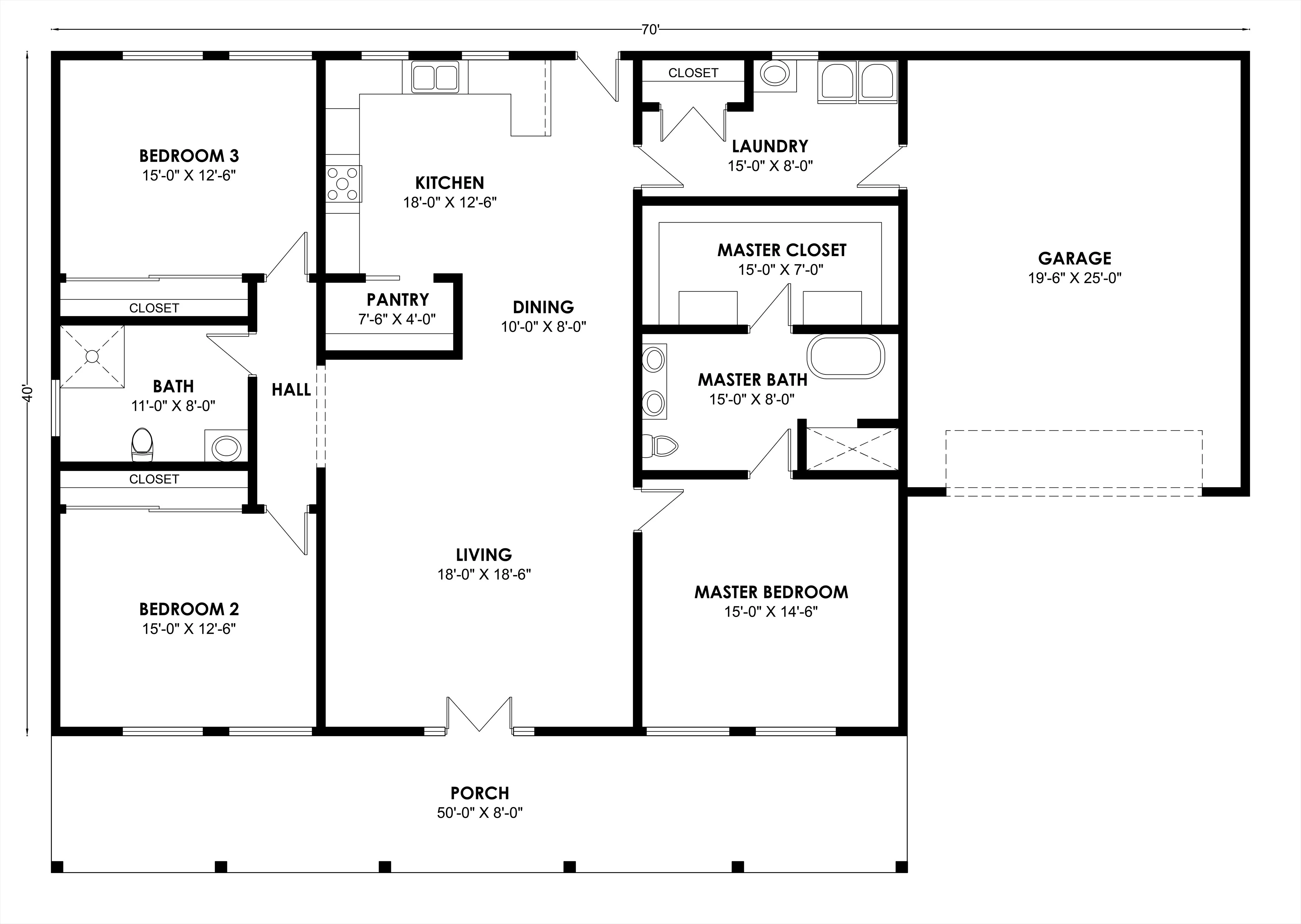 BCO-40137 Barndominium House Plan - Image 2