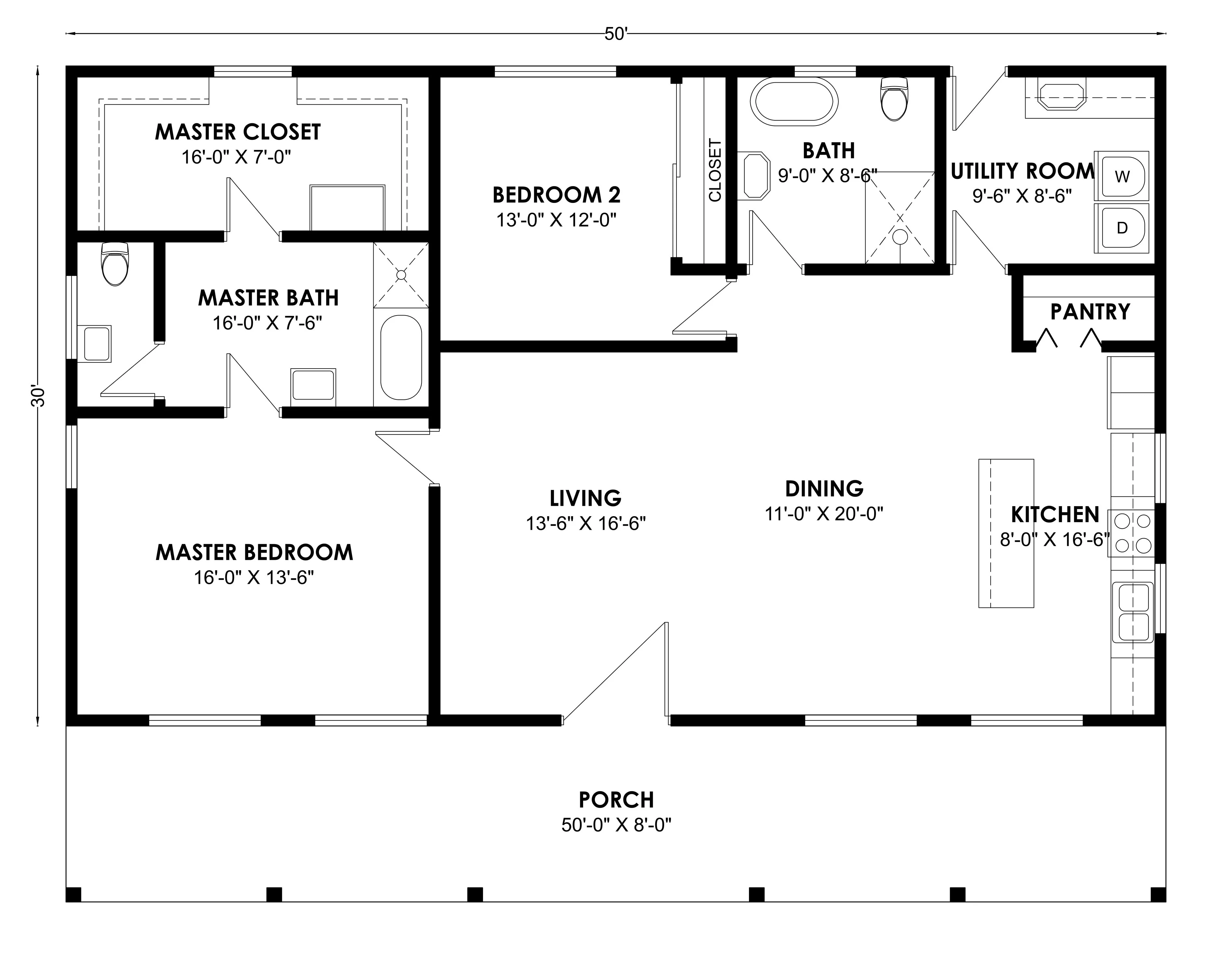 BCO-40140 Barndominium House Plan - Image 2