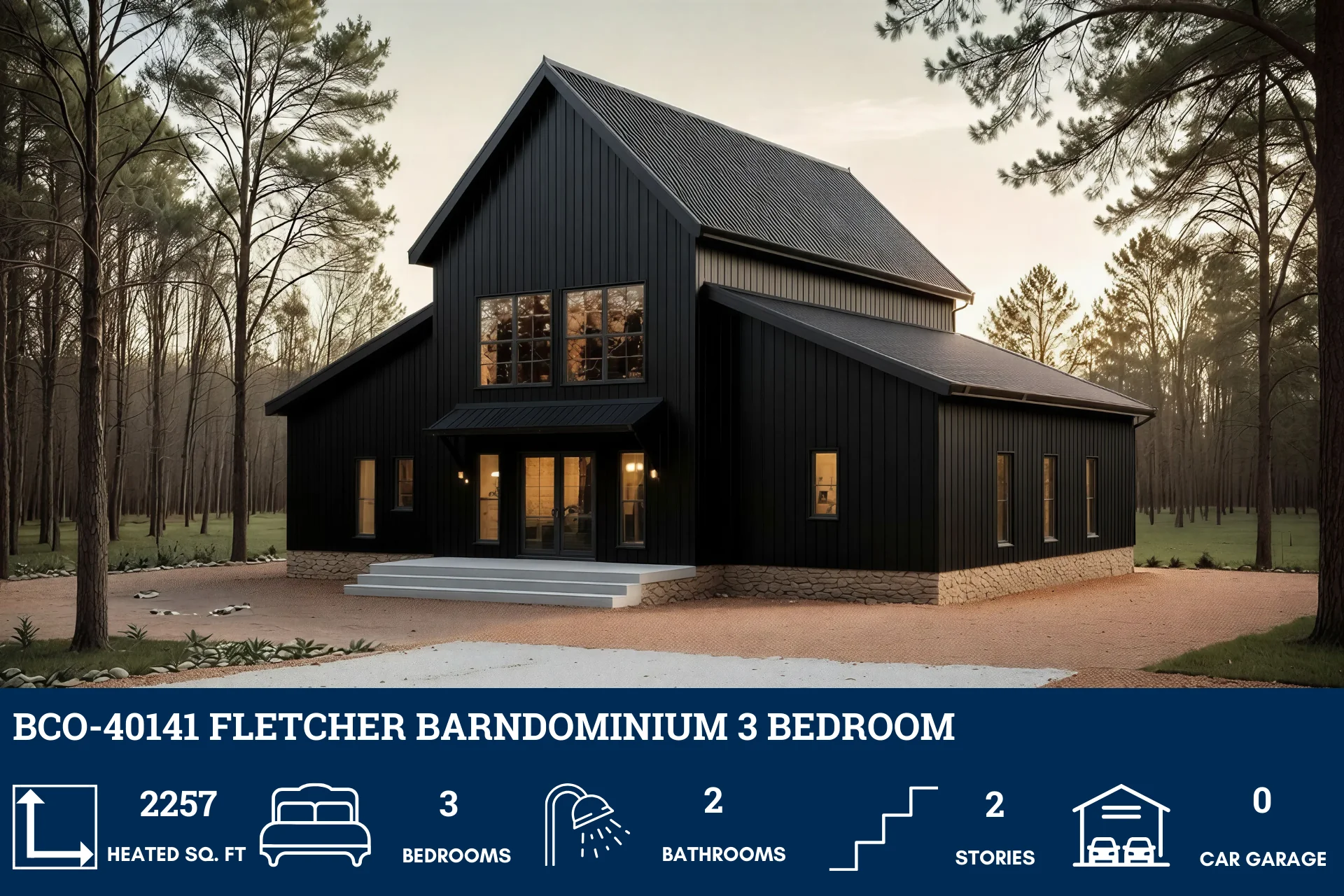 BCO-40141 Fletcher Barndominium House Plan - Image 5