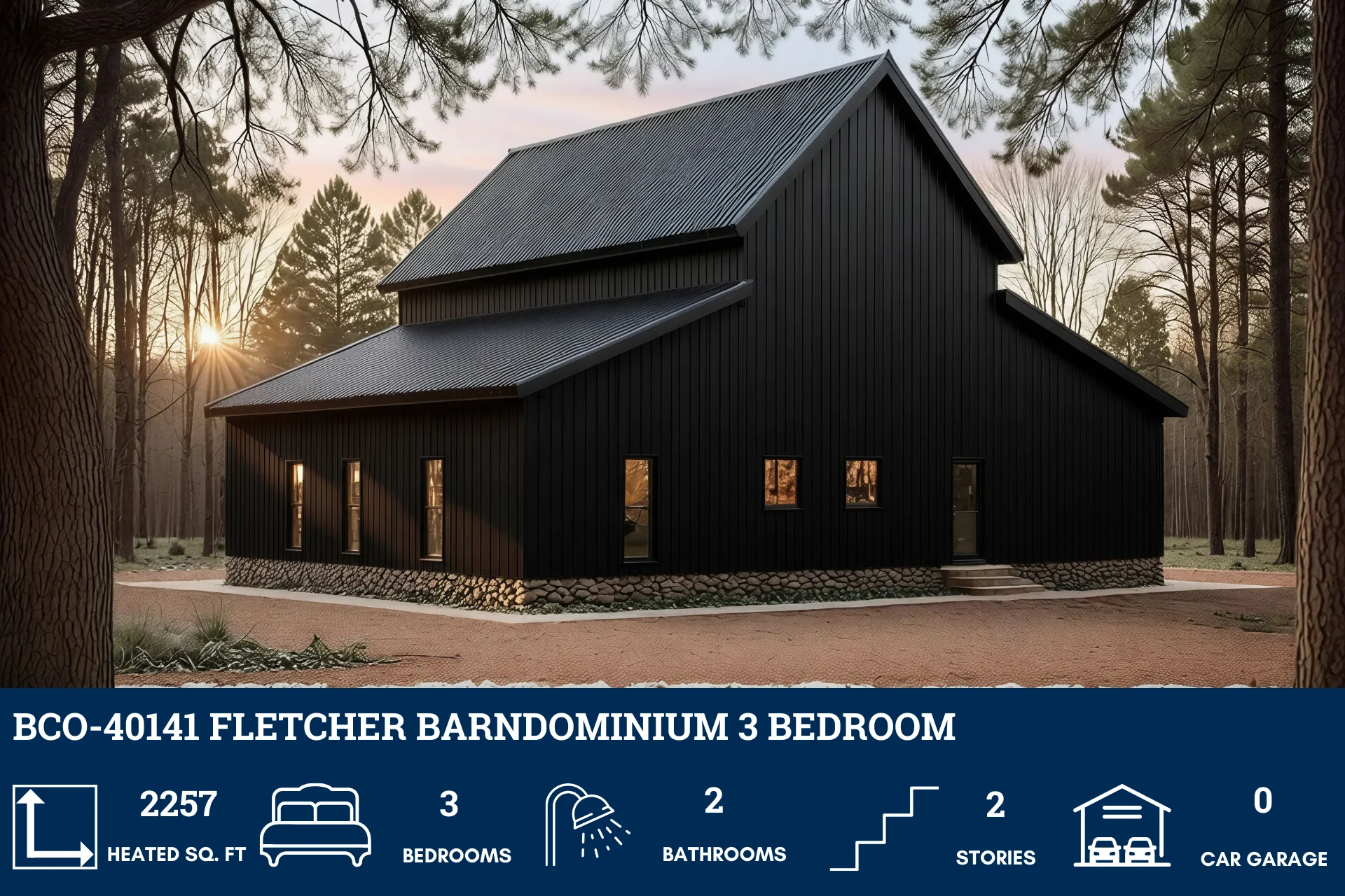 BCO-40141 Fletcher Barndominium House Plan - Image 7
