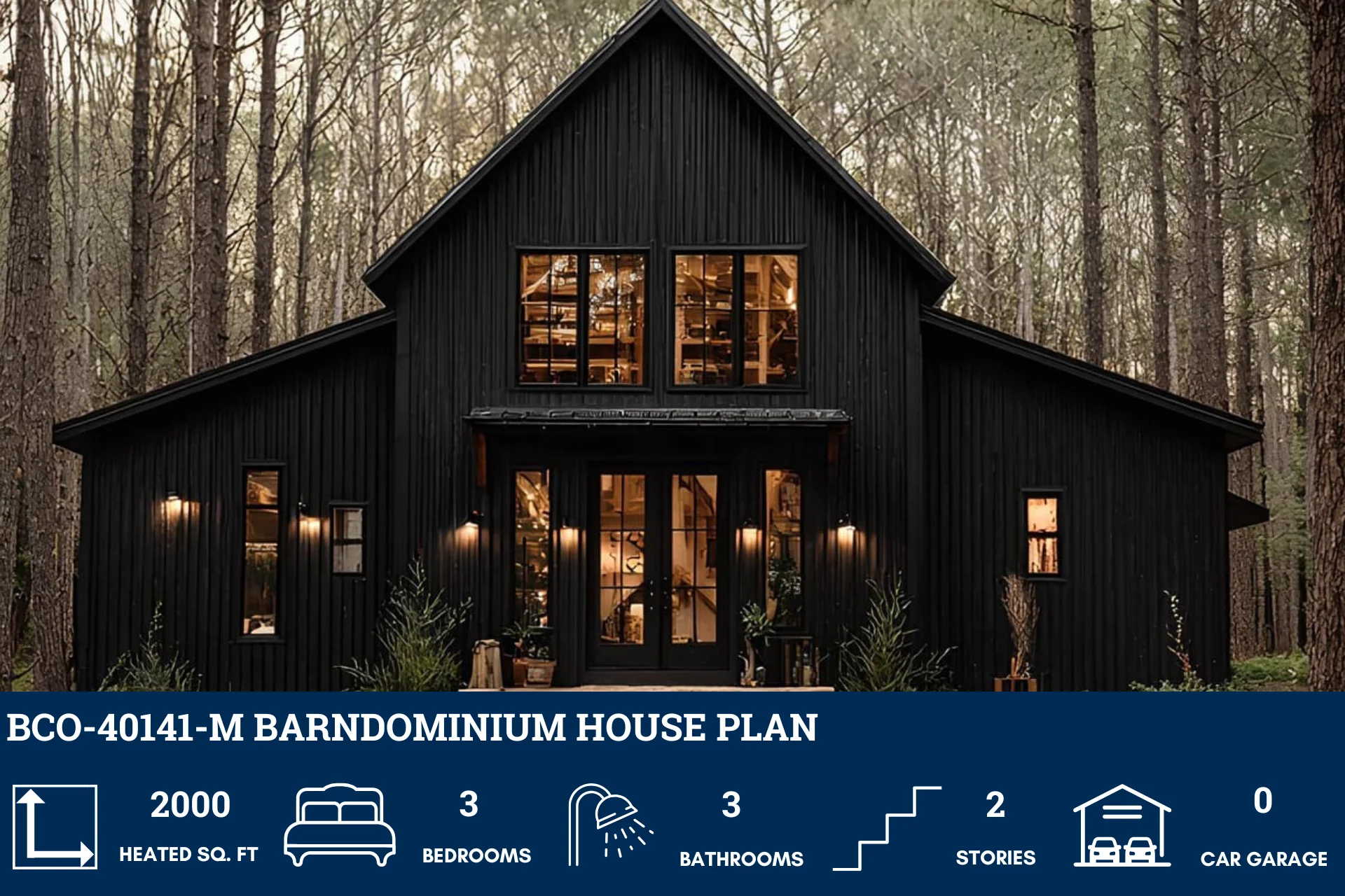 BCO-40141-M Barndominium House Plan - Image 2