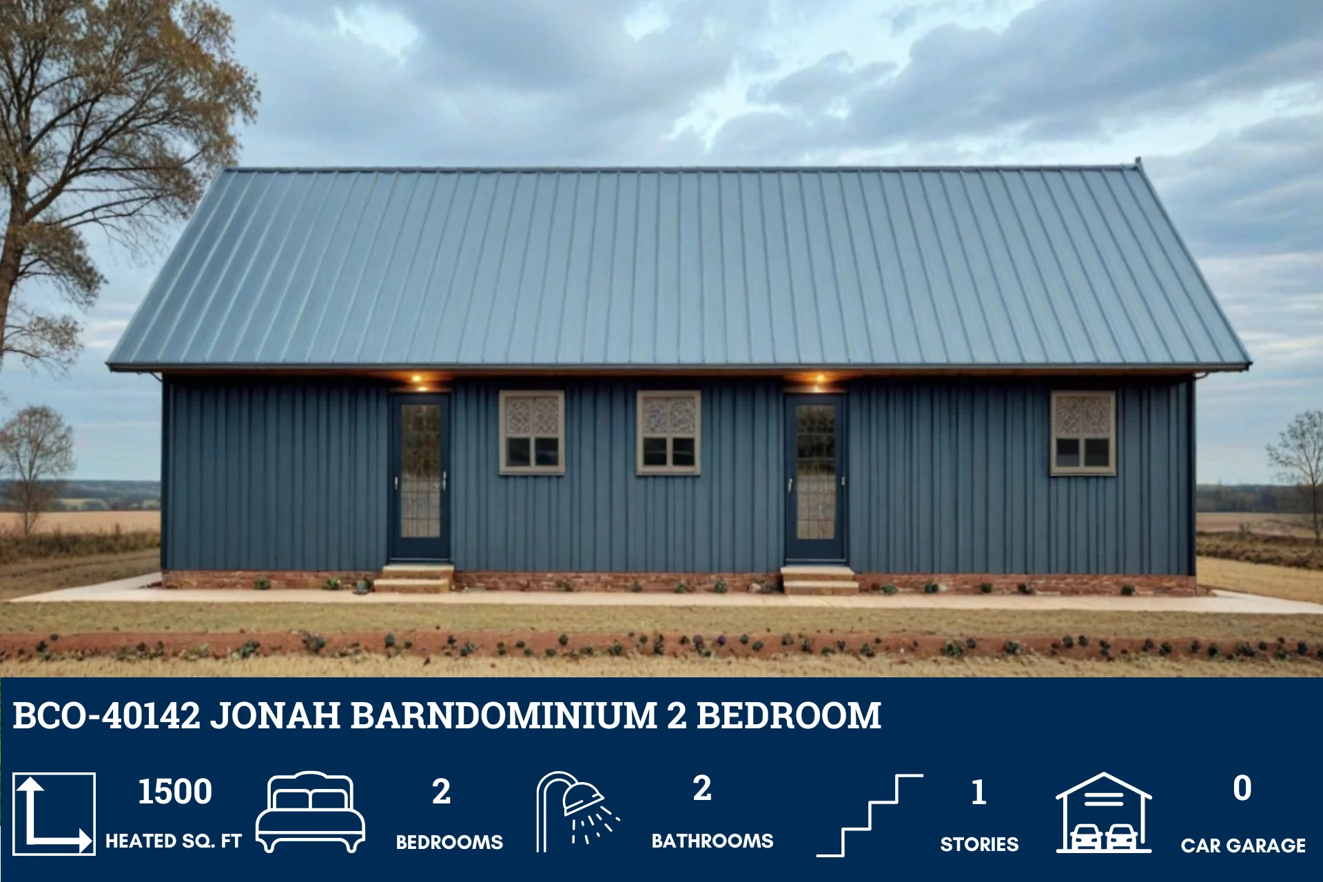 BCO-40142 Jonah Barndominium House Plan - Image 5