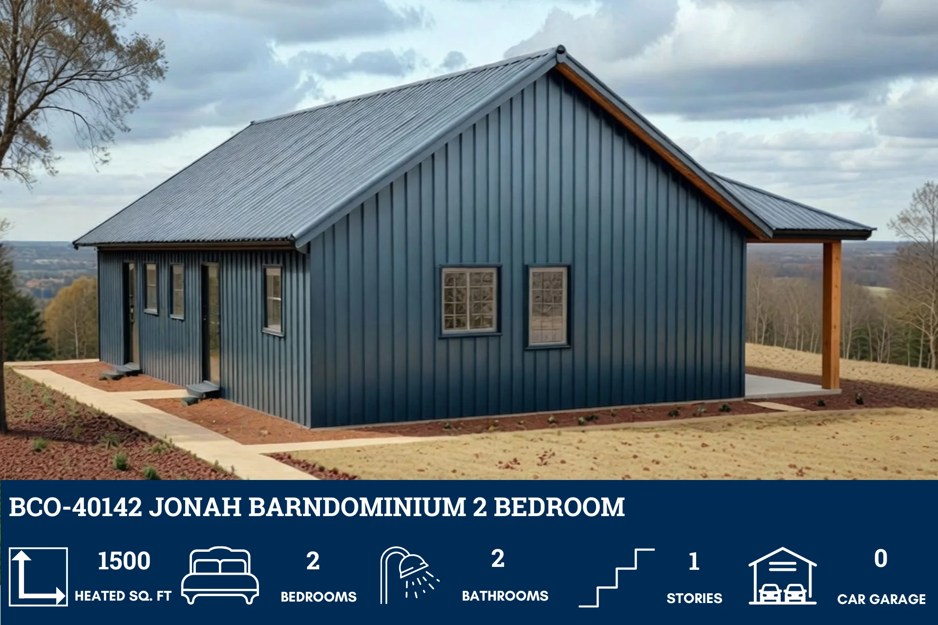 BCO-40142 Jonah Barndominium House Plan - Image 6