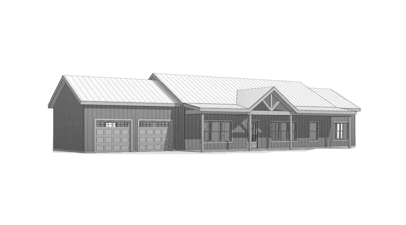 BCO-40151 Angelica Barndominium House Plan - Image 11