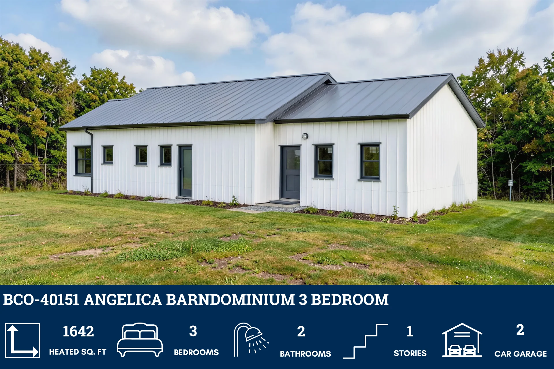 BCO-40151 Angelica Barndominium House Plan - Image 4