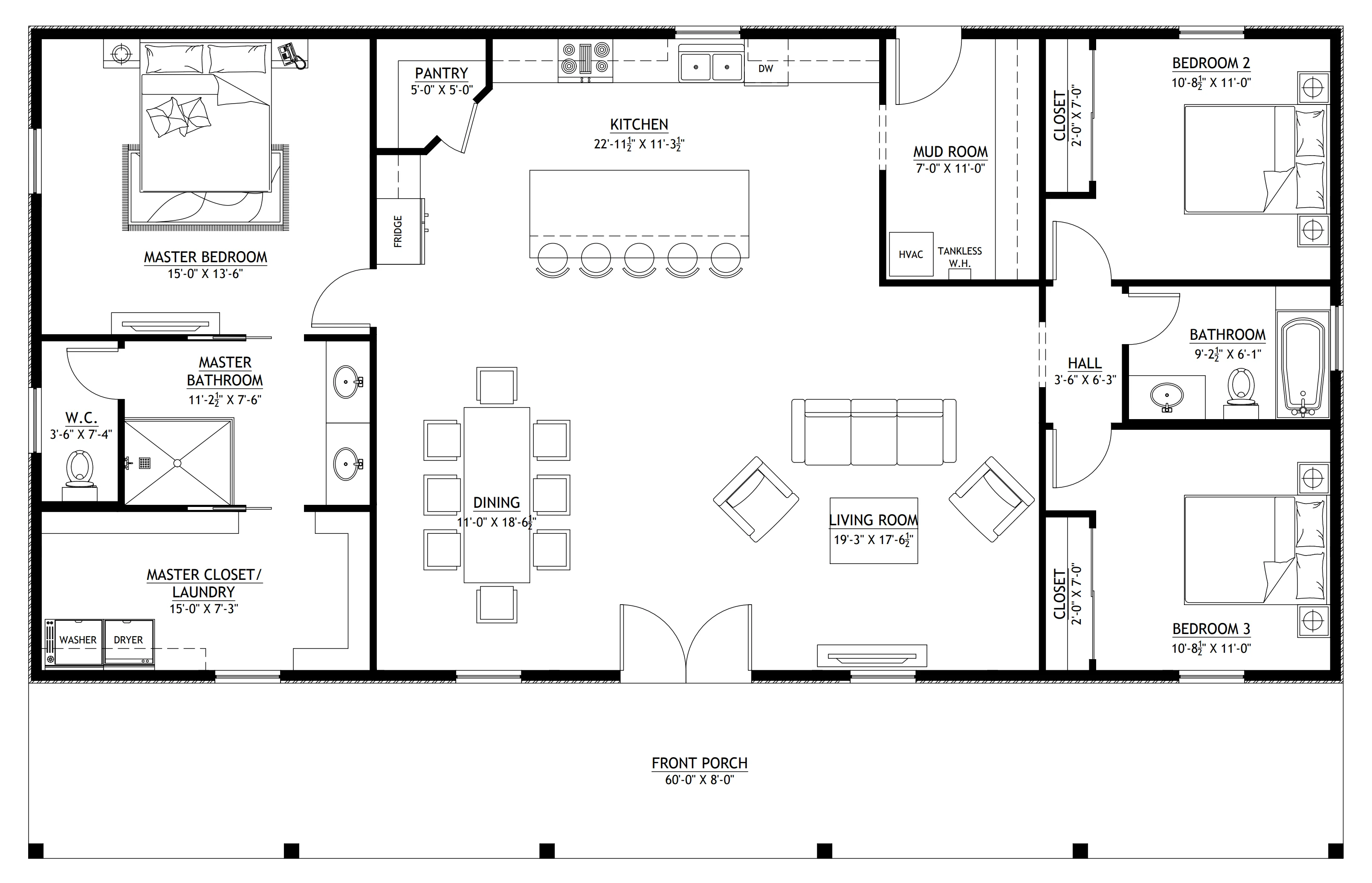 BCO-40153 Barndominium House Plan - Image 8