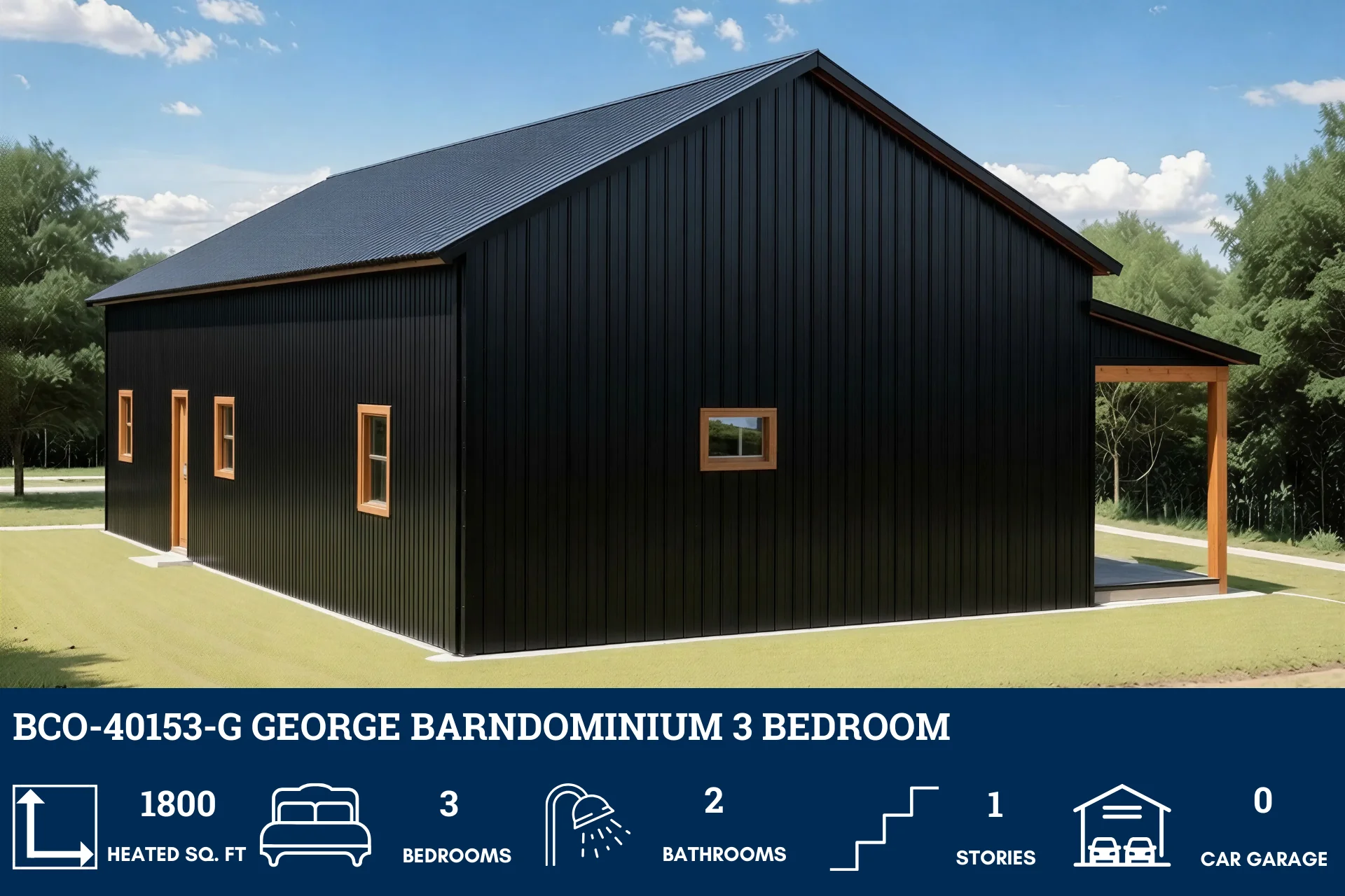 BCO-40153-G George Barndominium House Plan - Image 4