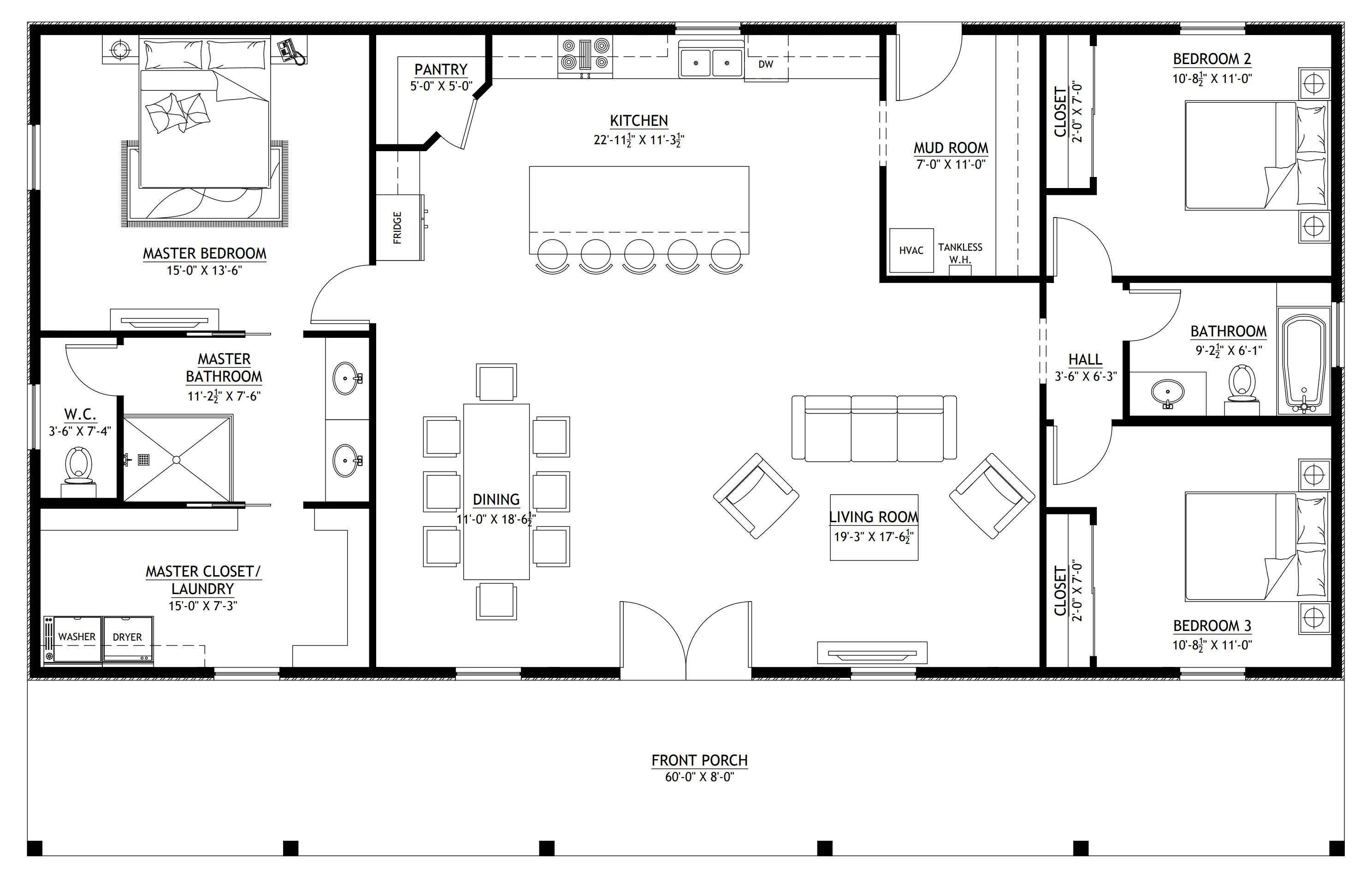 BCO-40153-W Wyatt Barndominium House Plan - Image 15