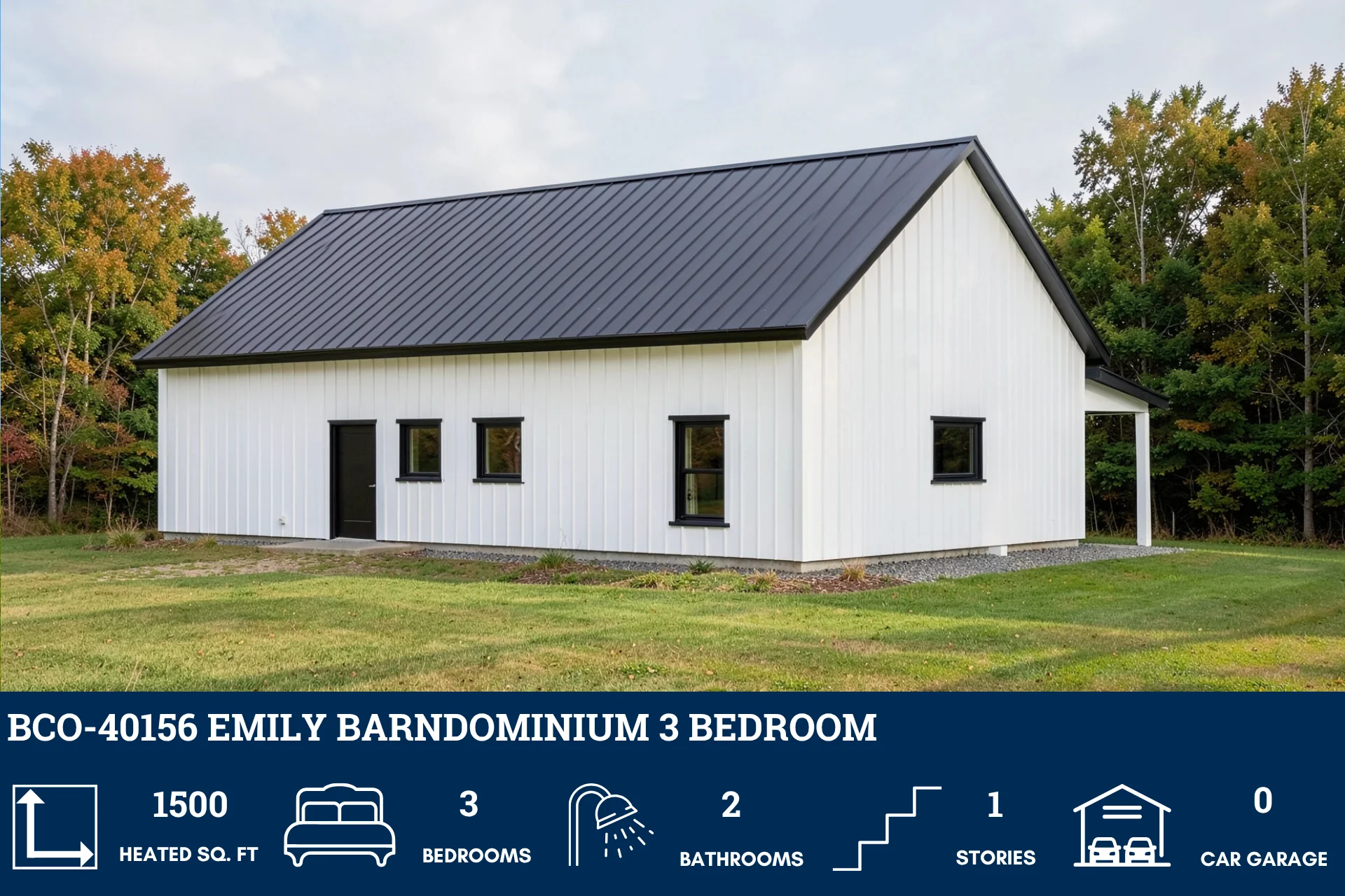 BCO-40156 Emily Barndominium House Plan - Image 4