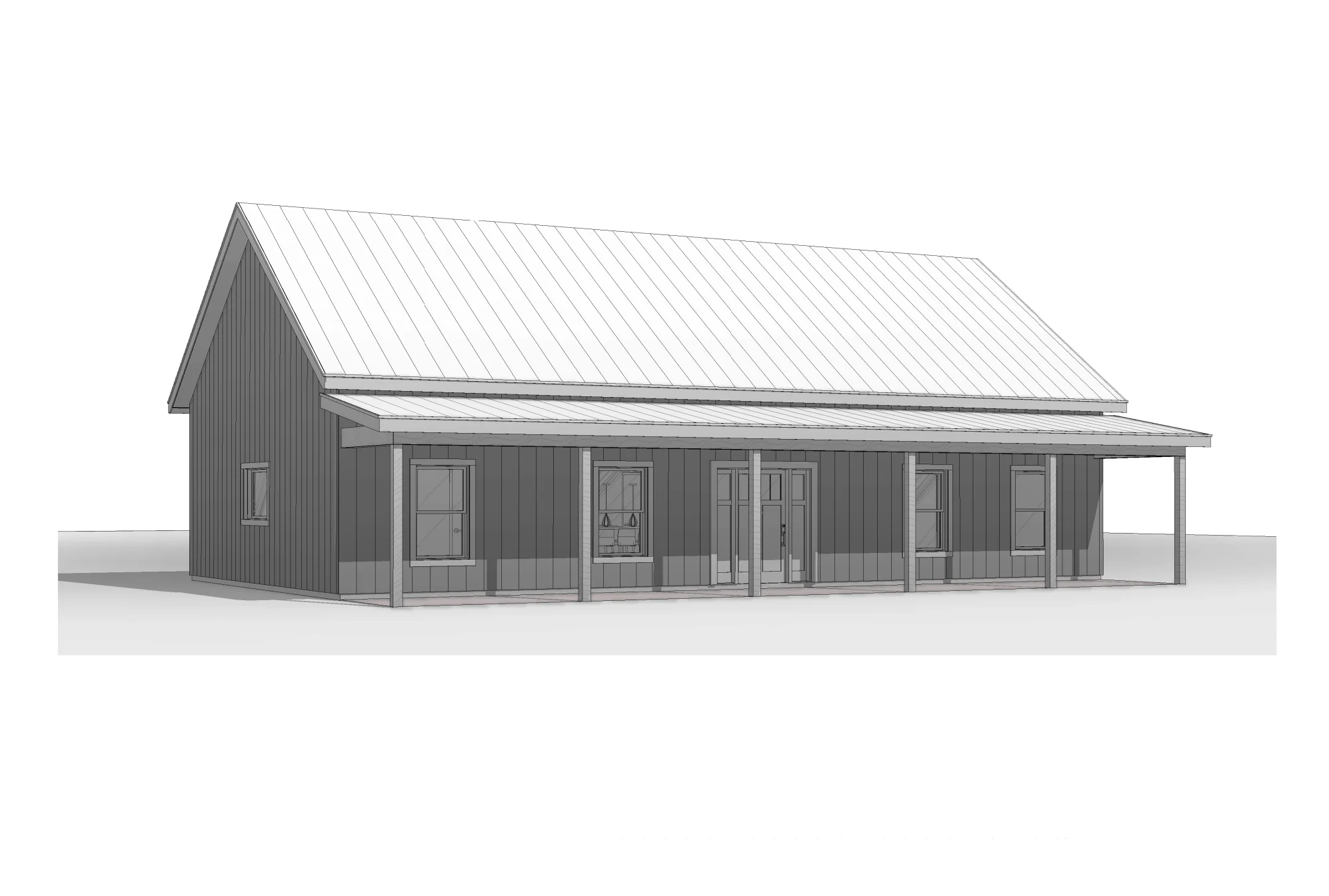 BCO-40156 Emily Barndominium House Plan - Image 9