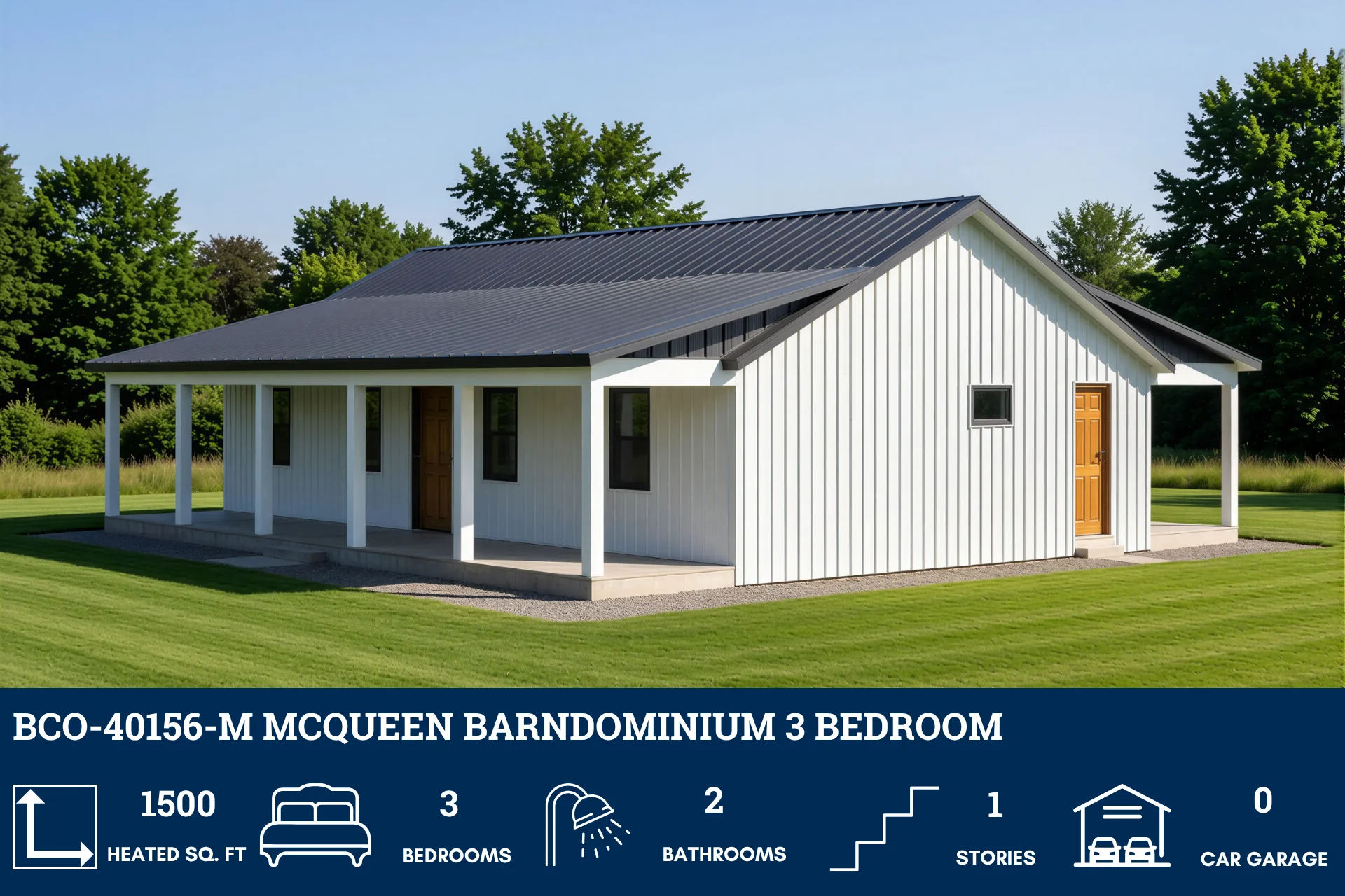 BCO-40156-M McQueen Barndominium House Plan - Image 2