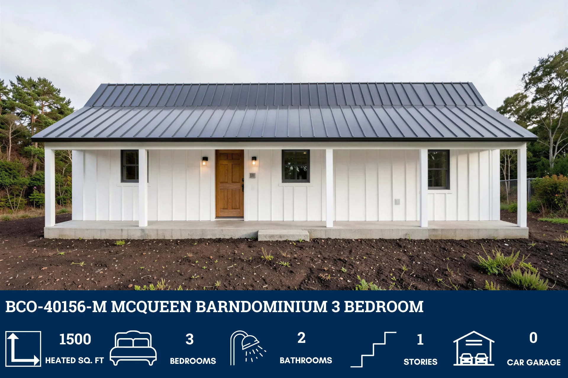 BCO-40156-M McQueen Barndominium House Plan - Image 3