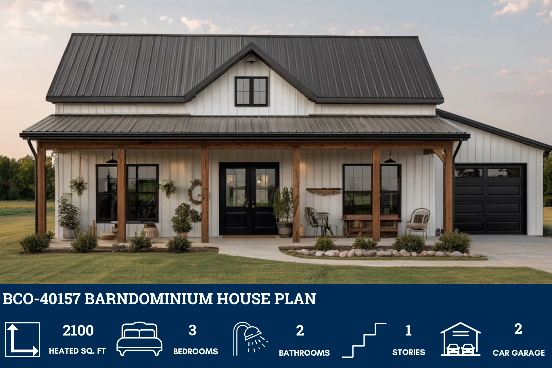 BCO-40157 Barndominium House Plan - Image 2