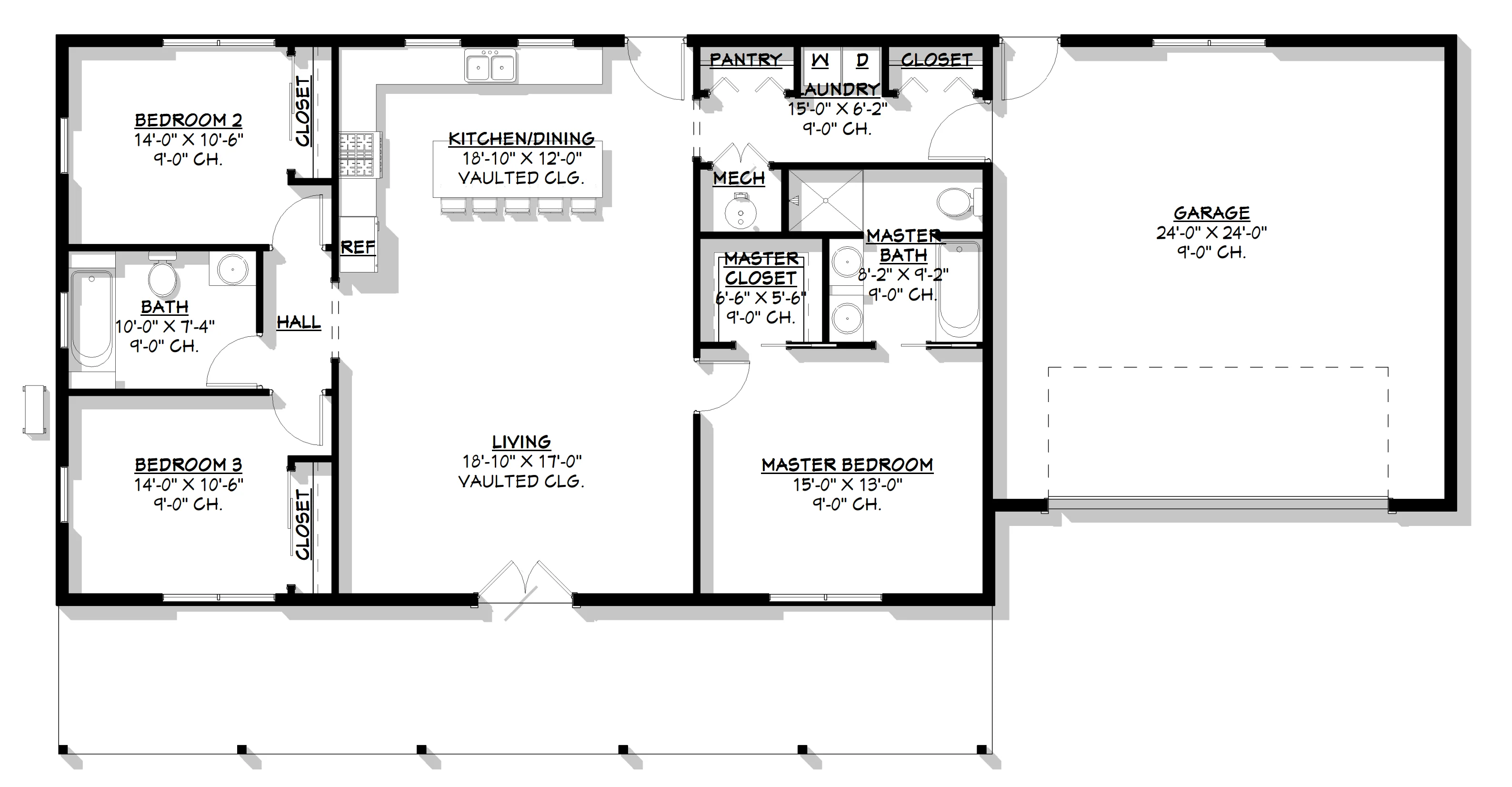 BCO-40157-H Hogan Barndominium House Plan - Image 11