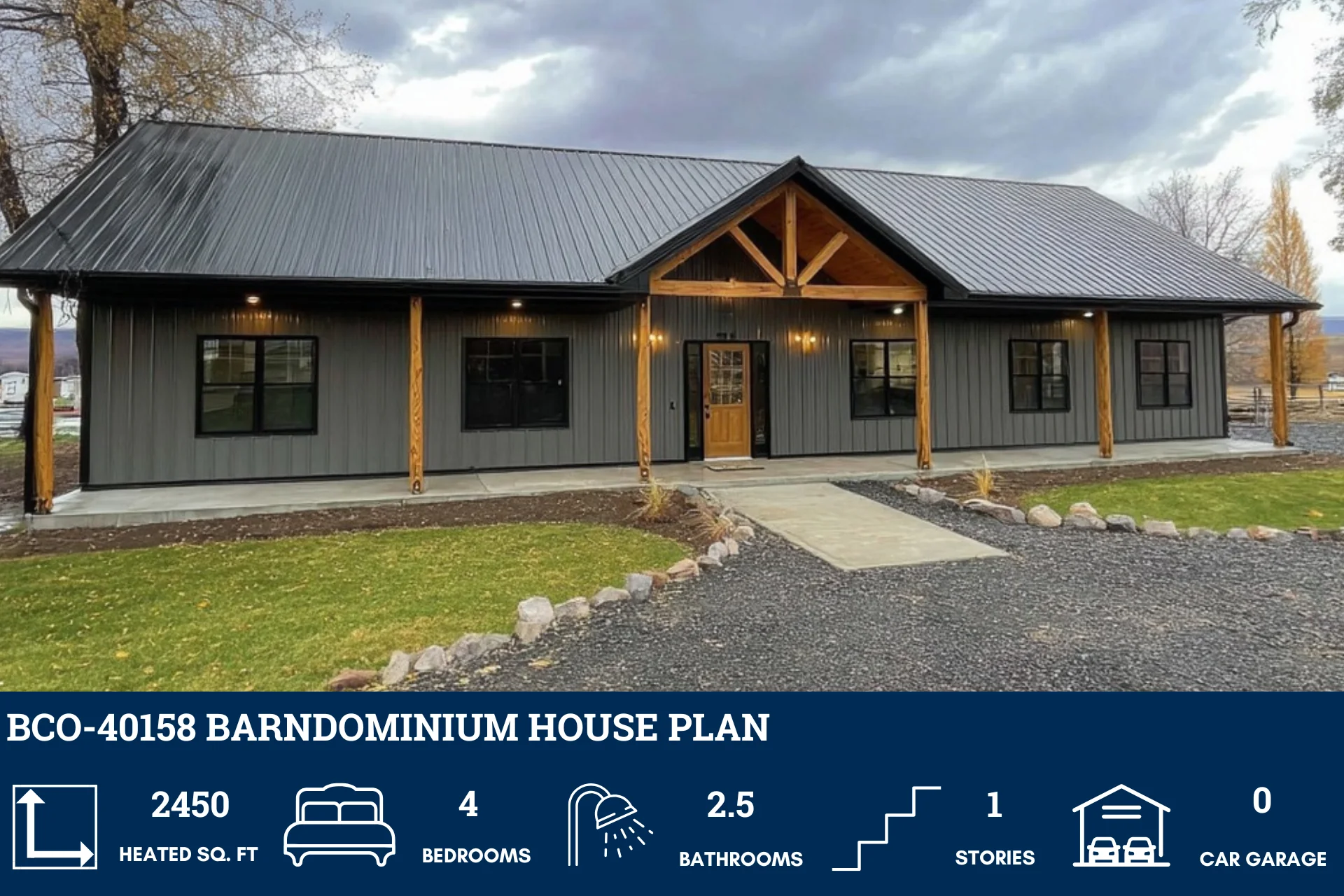 BCO-40158 Barndominium House Plan - Image 2