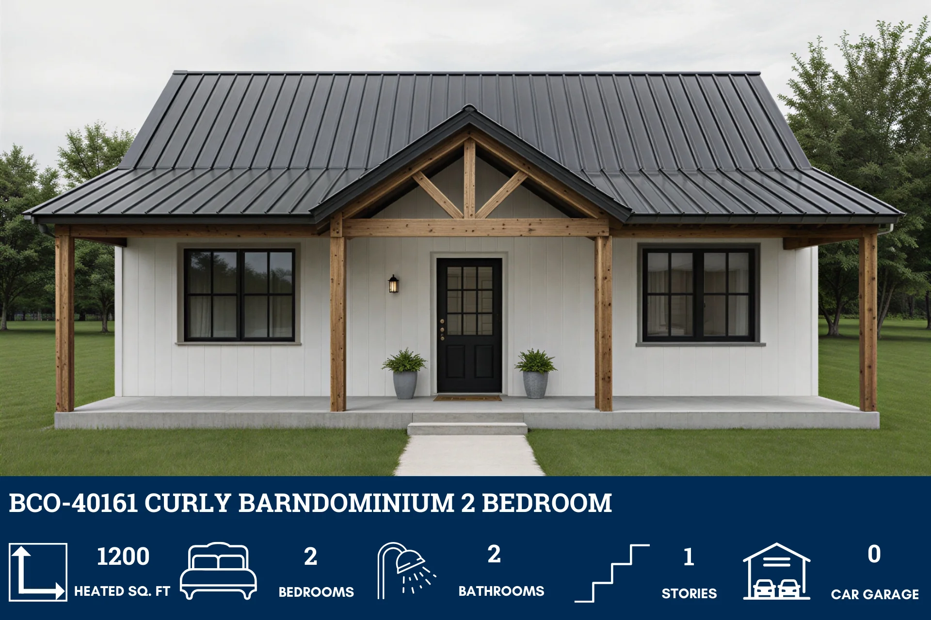 BCO-40161 Curly Barndominium House Plan - Image 3