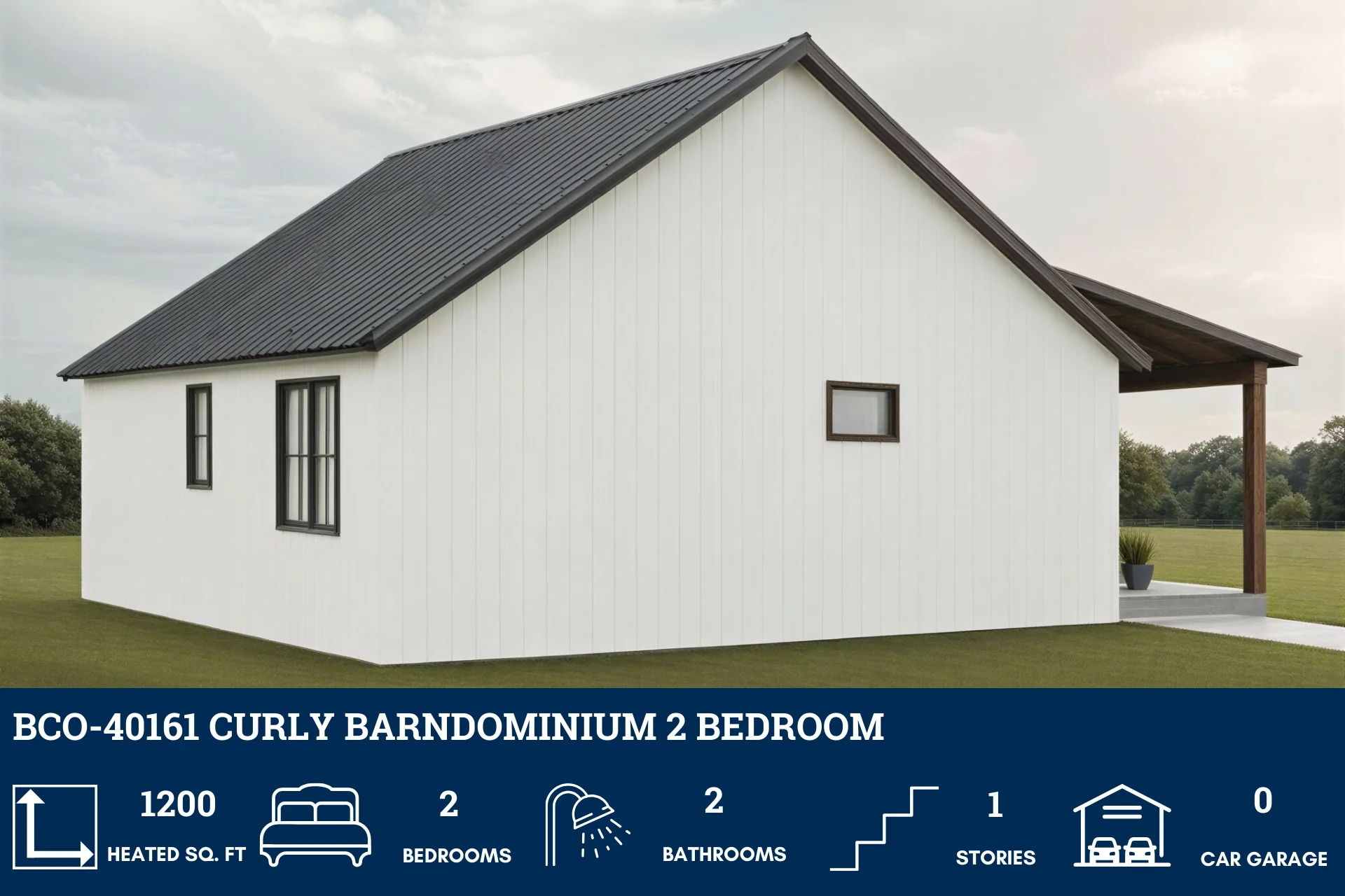 BCO-40161 Curly Barndominium House Plan - Image 5