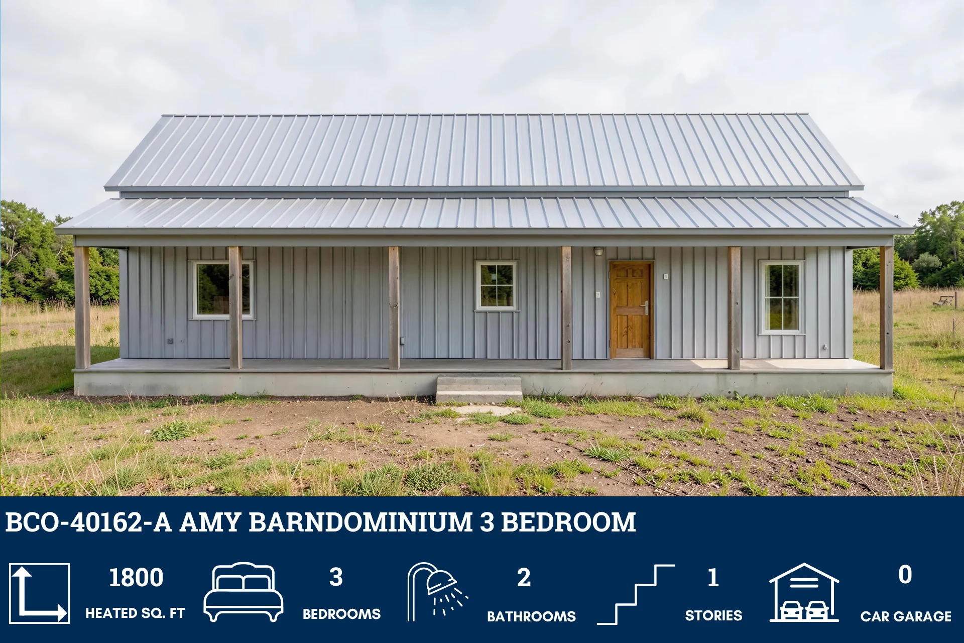 BCO-40162-A Amy Barndominium House Plan - Image 3