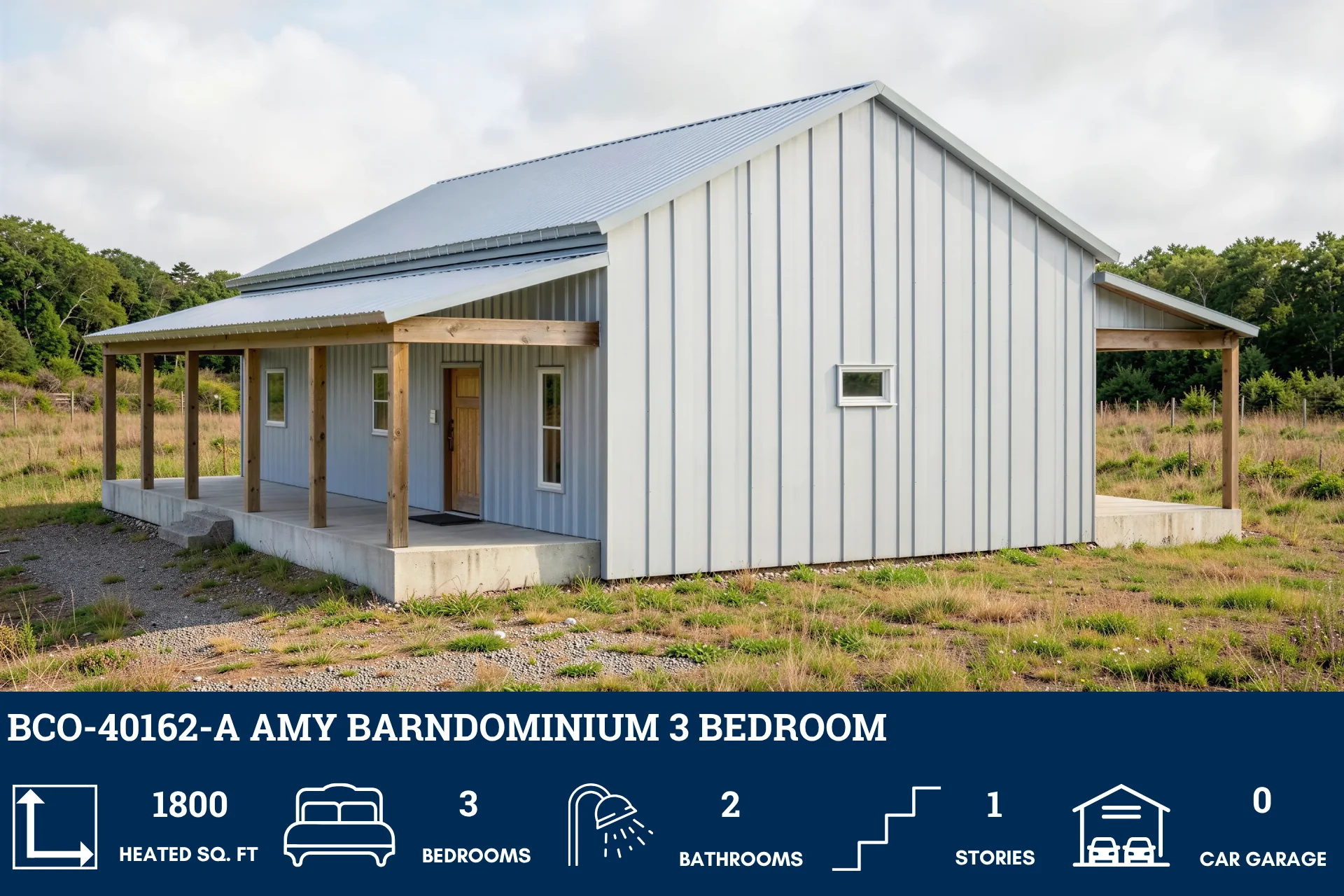 BCO-40162-A Amy Barndominium House Plan - Image 4