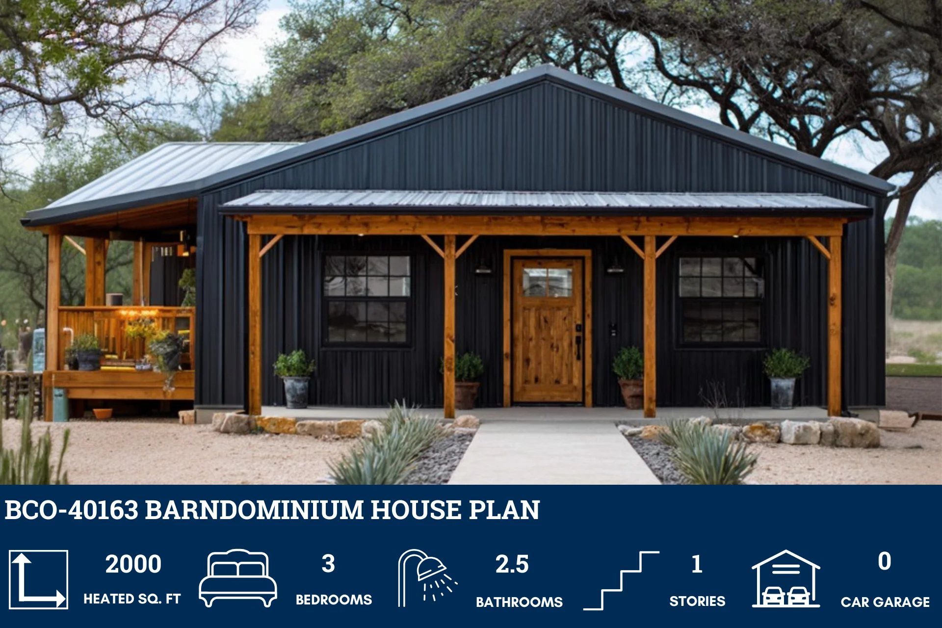 BCO-40163 Barndominium House Plan - Image 2