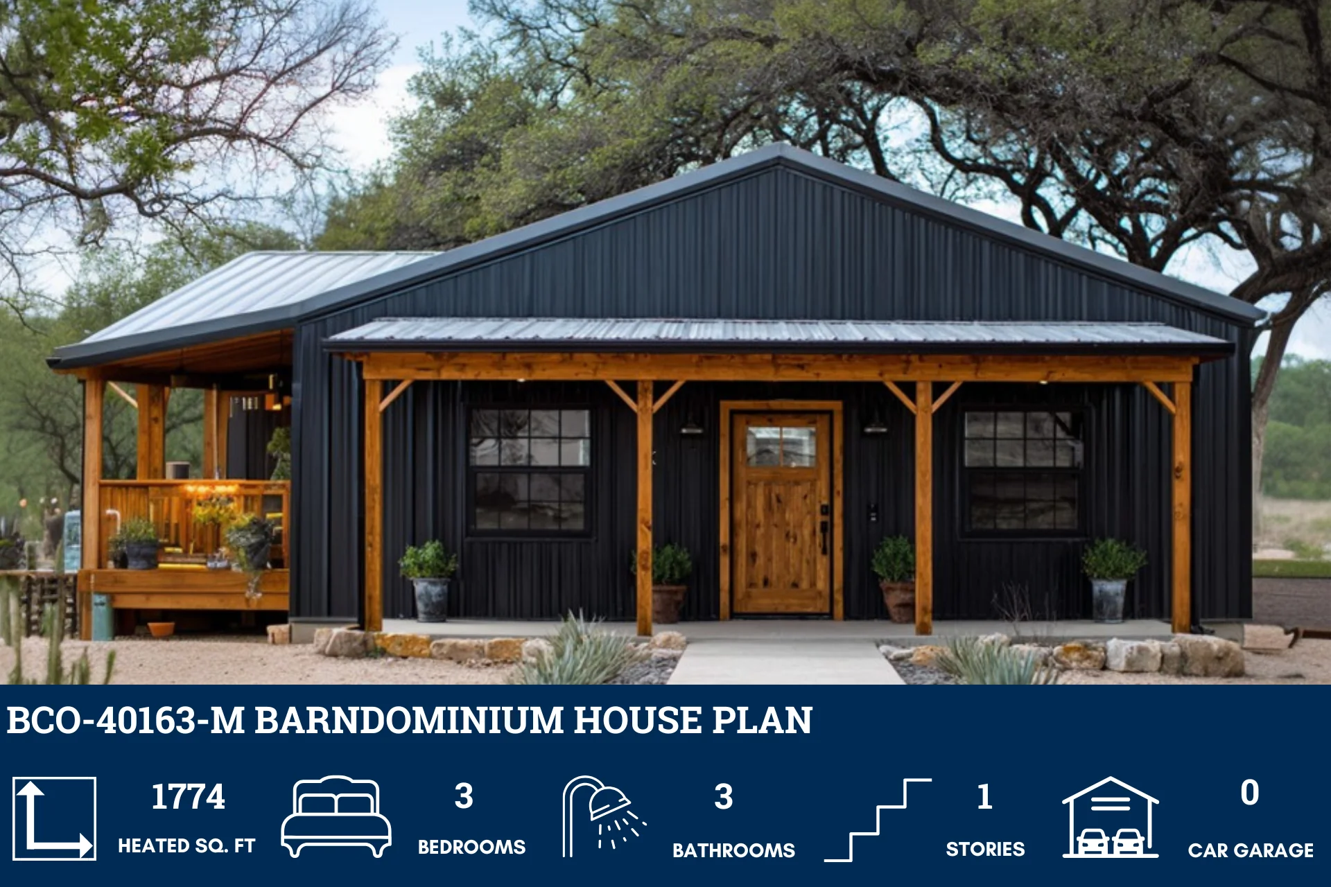 BCO-40163-M Barndominium House Plan - Image 2