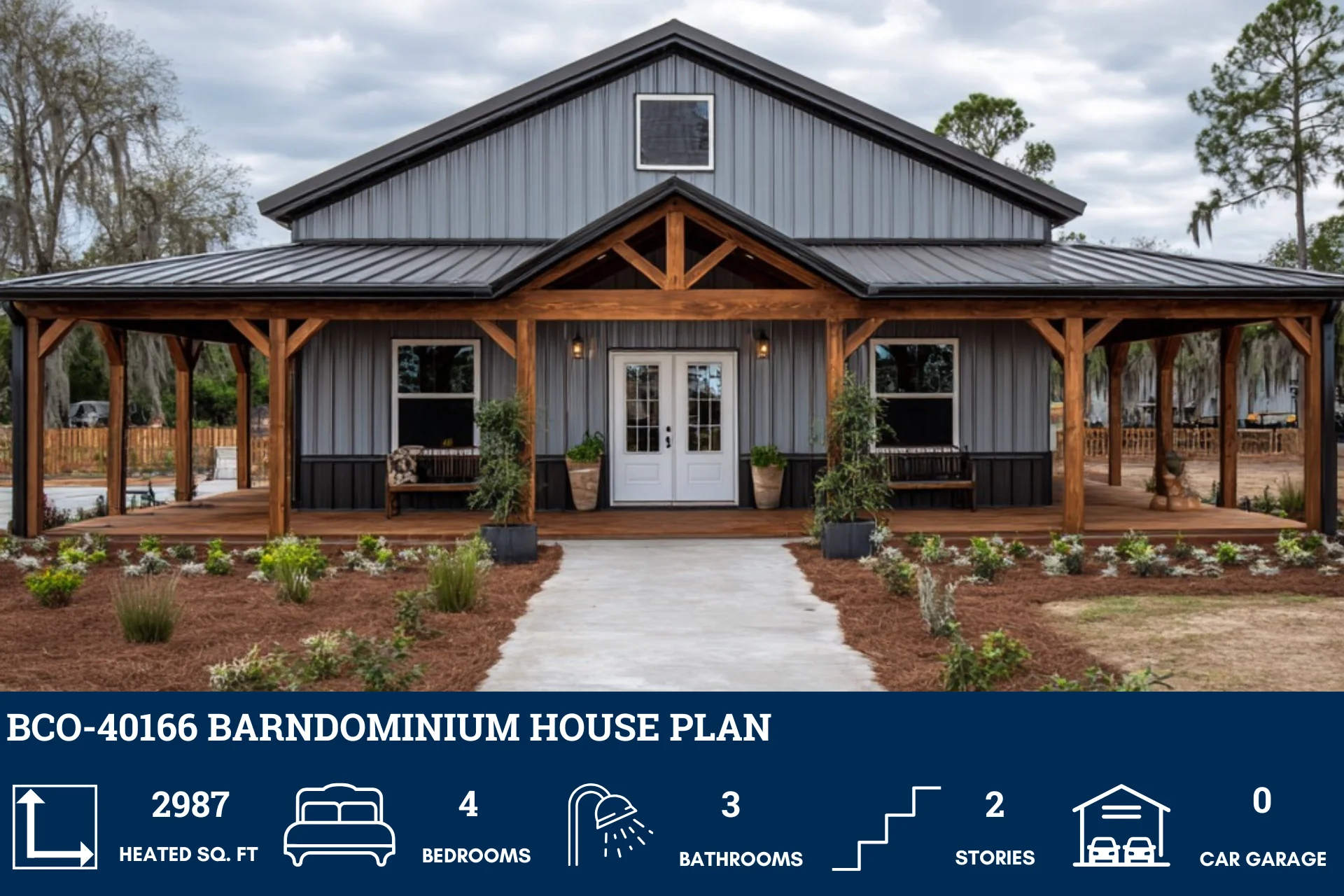 BCO-40167 Barndominium House Plan - Image 2