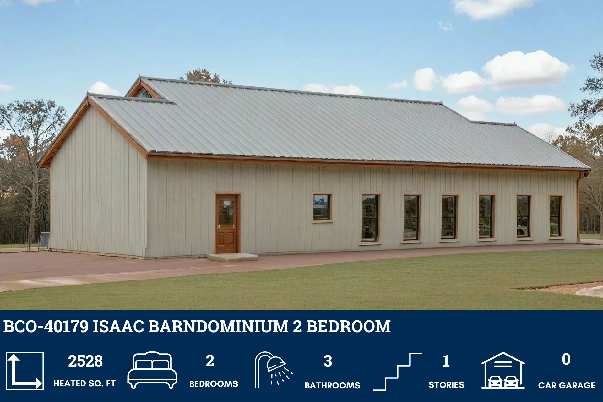 BCO-40179 Isaac Barndominium House Plan - Image 4