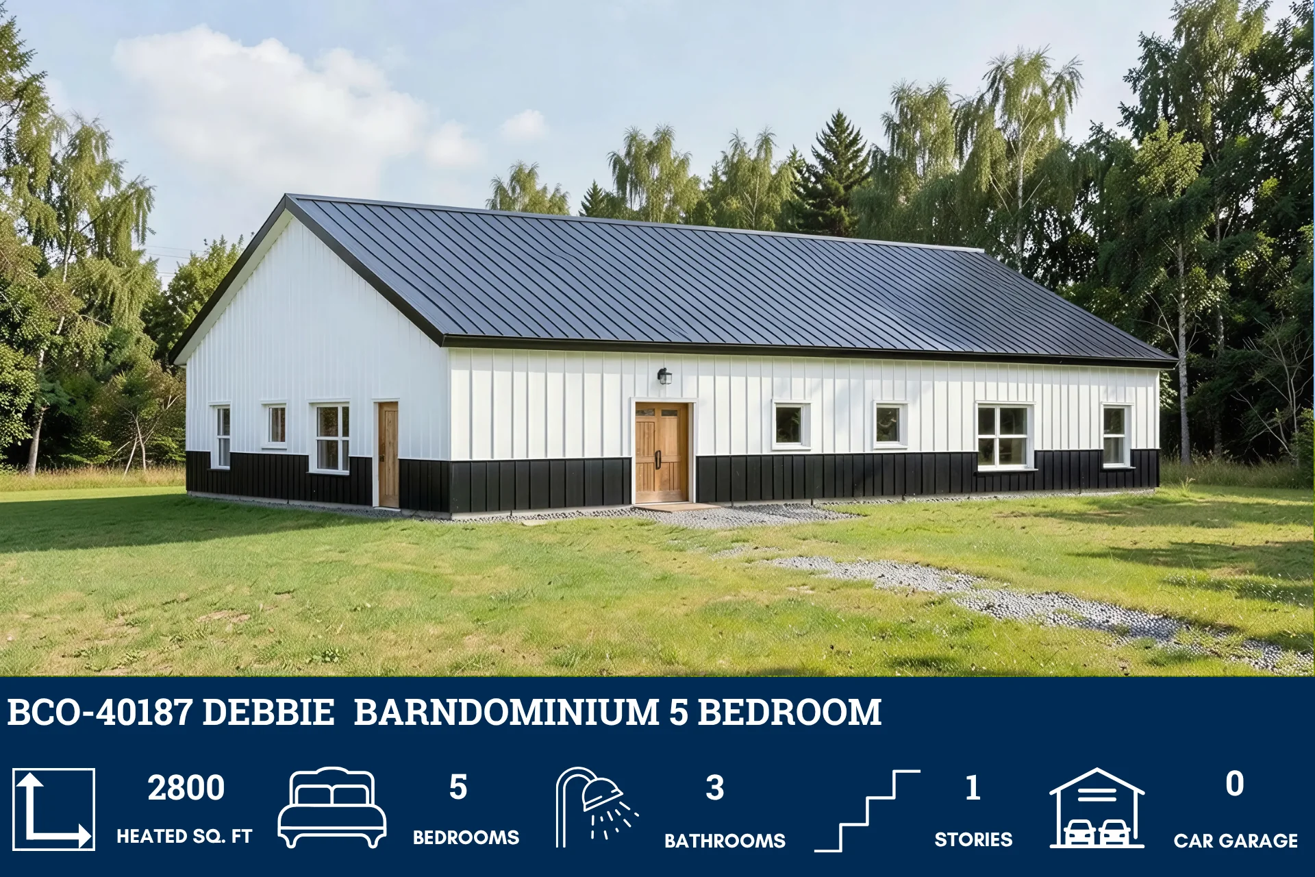 BCO-40187 Debbie Barndominium House Plan - Image 5