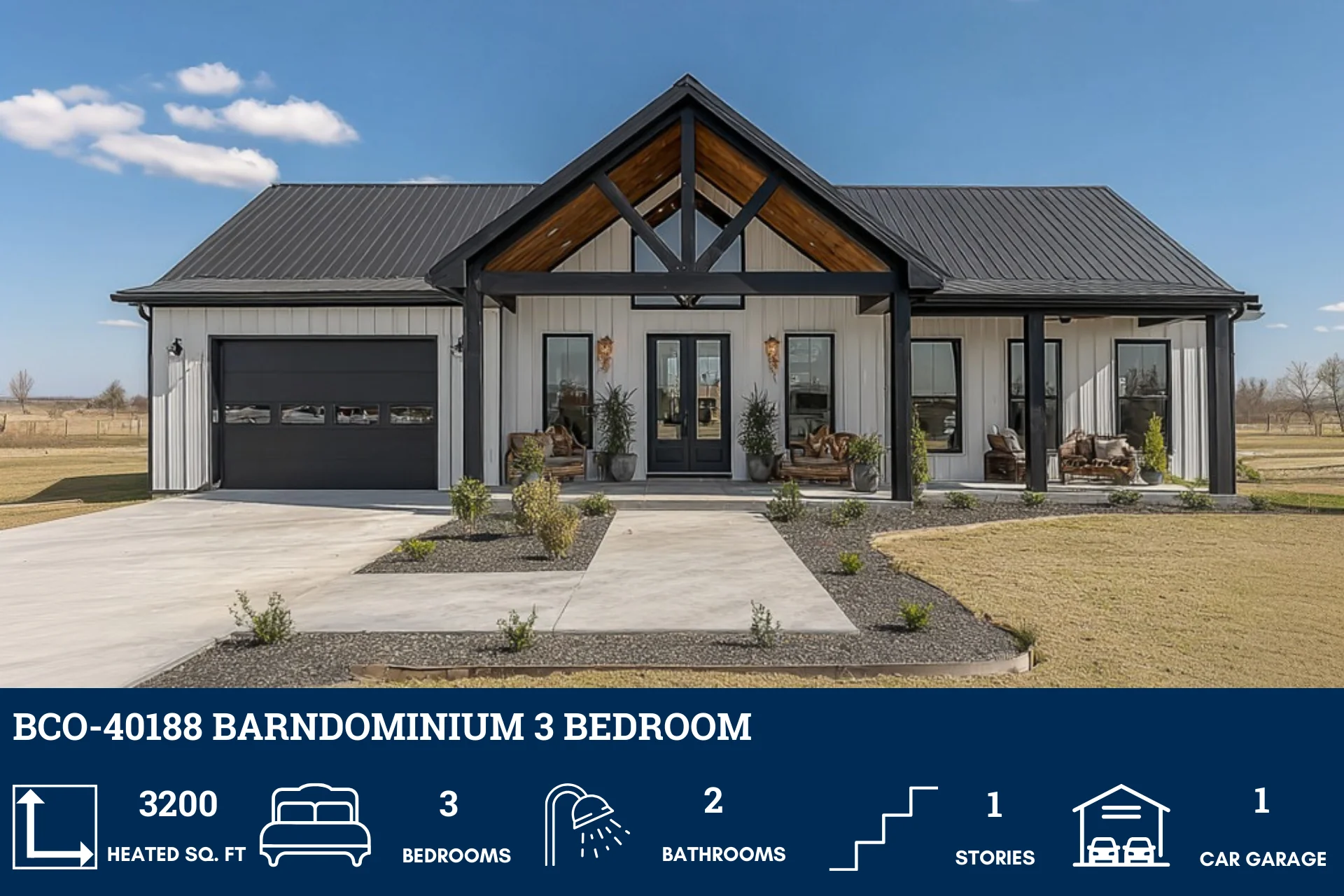 BCO-40188 Barndominium House Plan - Image 2