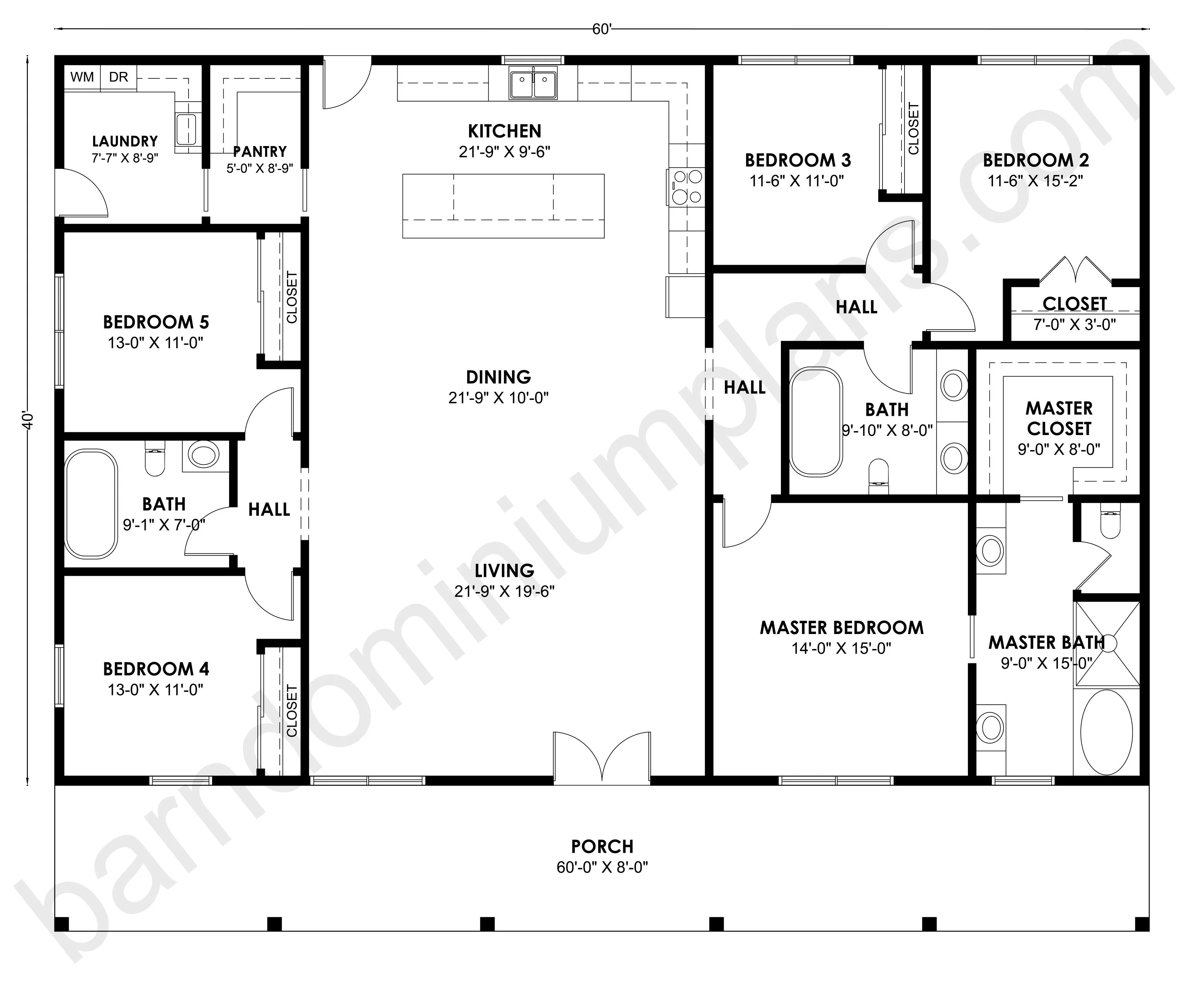 BCO-40190 Rudy Barndominium House Plan - Image 2
