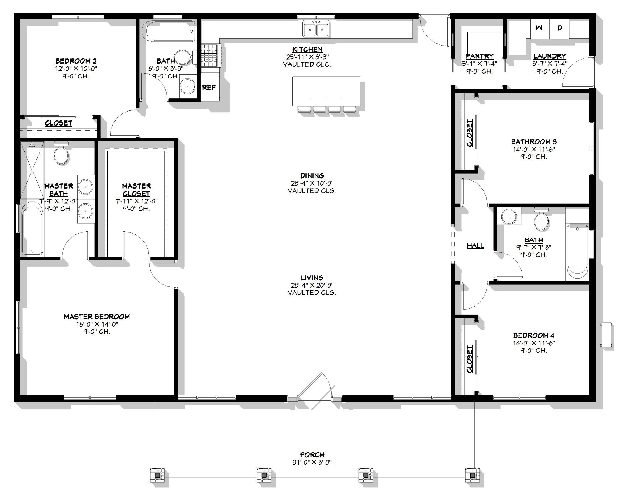 BCO-40191 Barndominium House Plan - Image 12