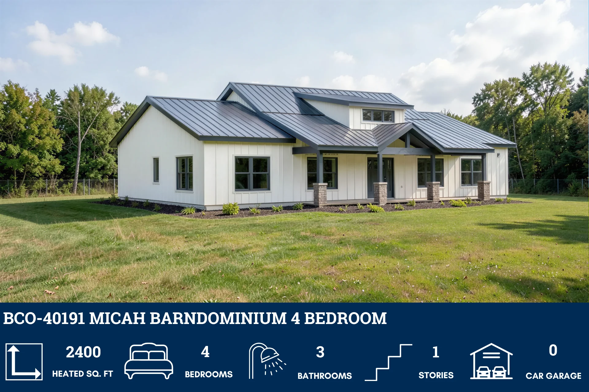 BCO-40191 Barndominium House Plan - Image 3