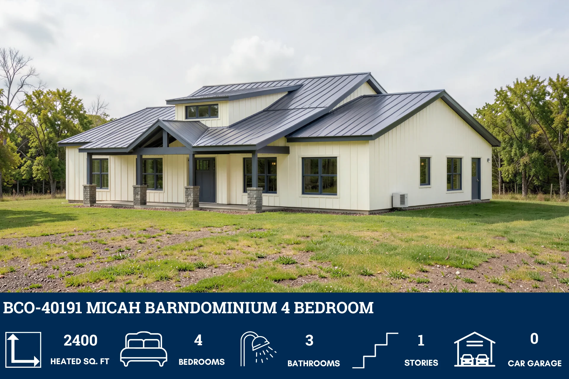 BCO-40191 Barndominium House Plan - Image 4