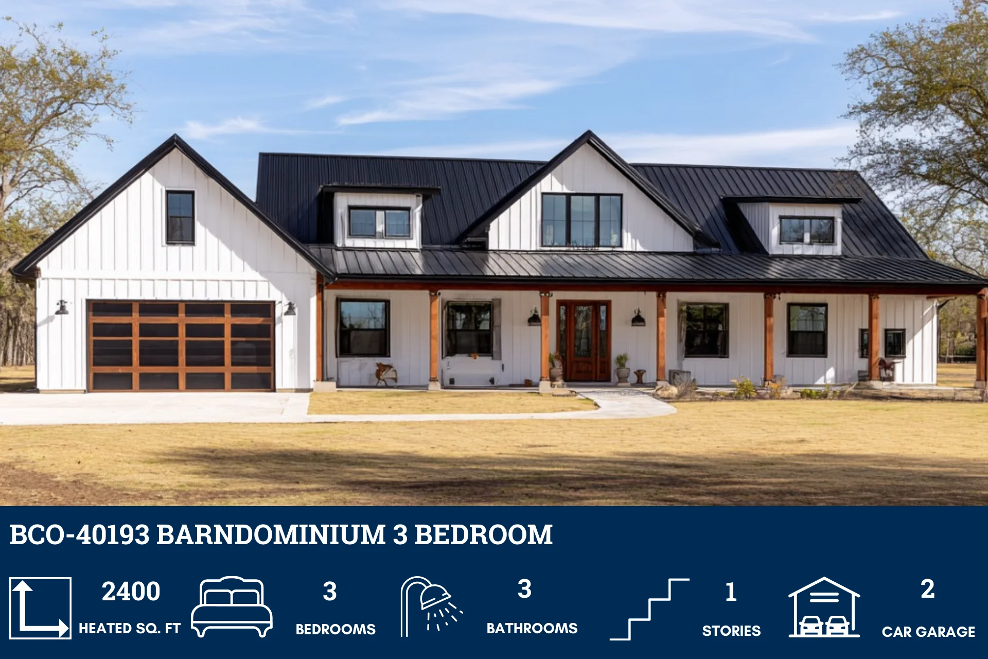BCO-40193 Barndominium House Plan - Image 2