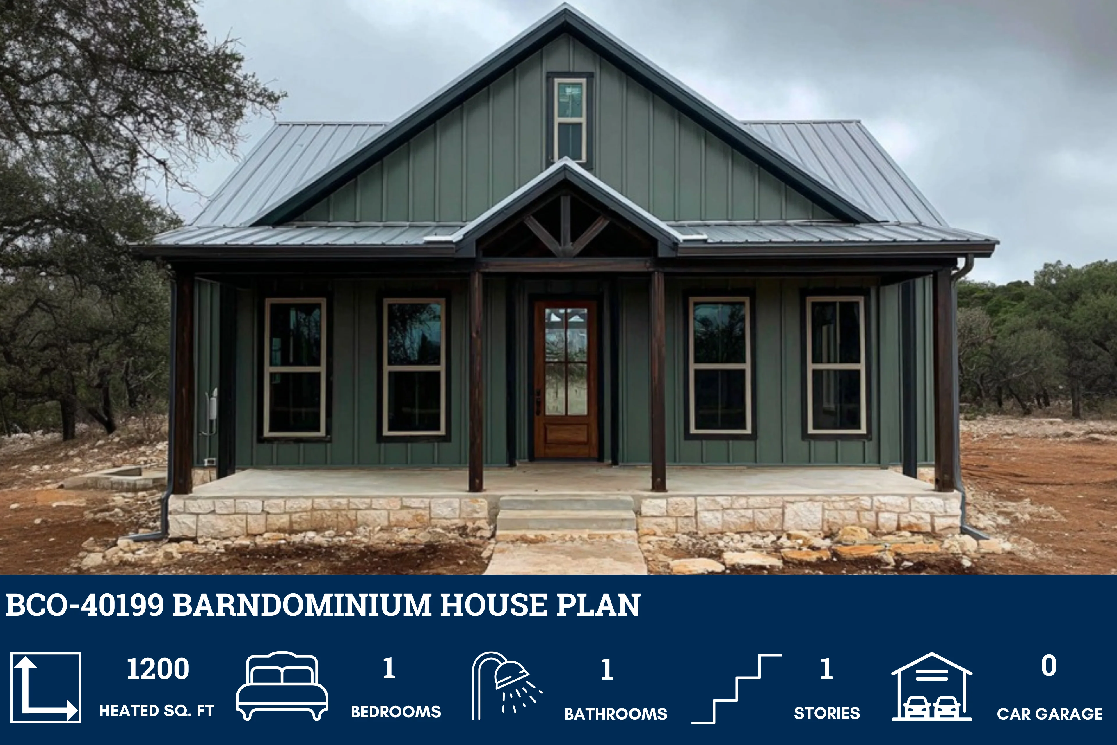 BCO-40199 Barndominium House Plan - Image 2