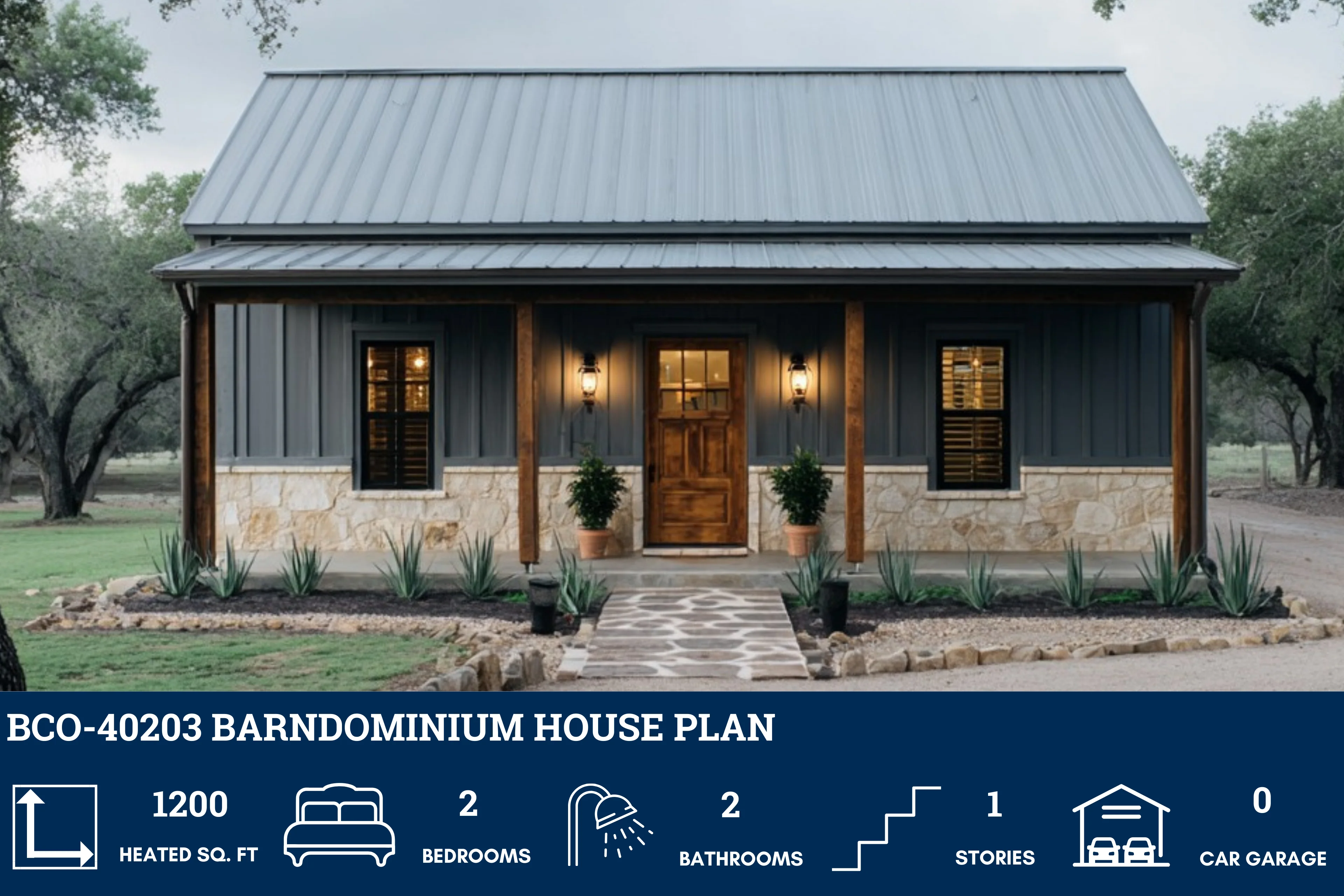 BCO-40203 Barndominium House Plan - Image 2