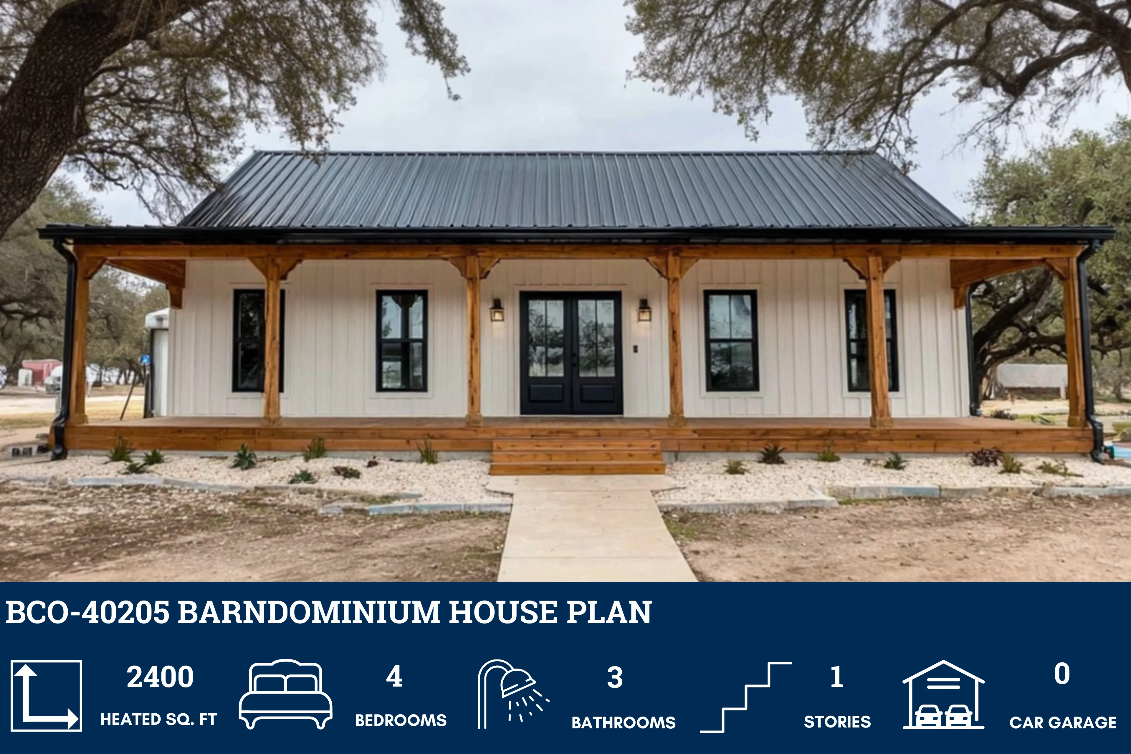 BCO-40205 Barndominium House Plan - Image 2