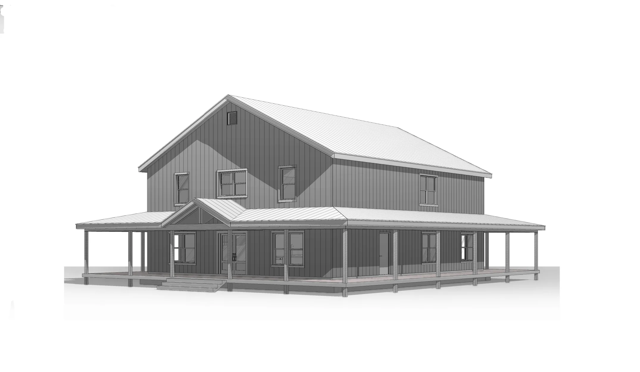BCO-40206 Margaret Barndominium House Plan - Image 11