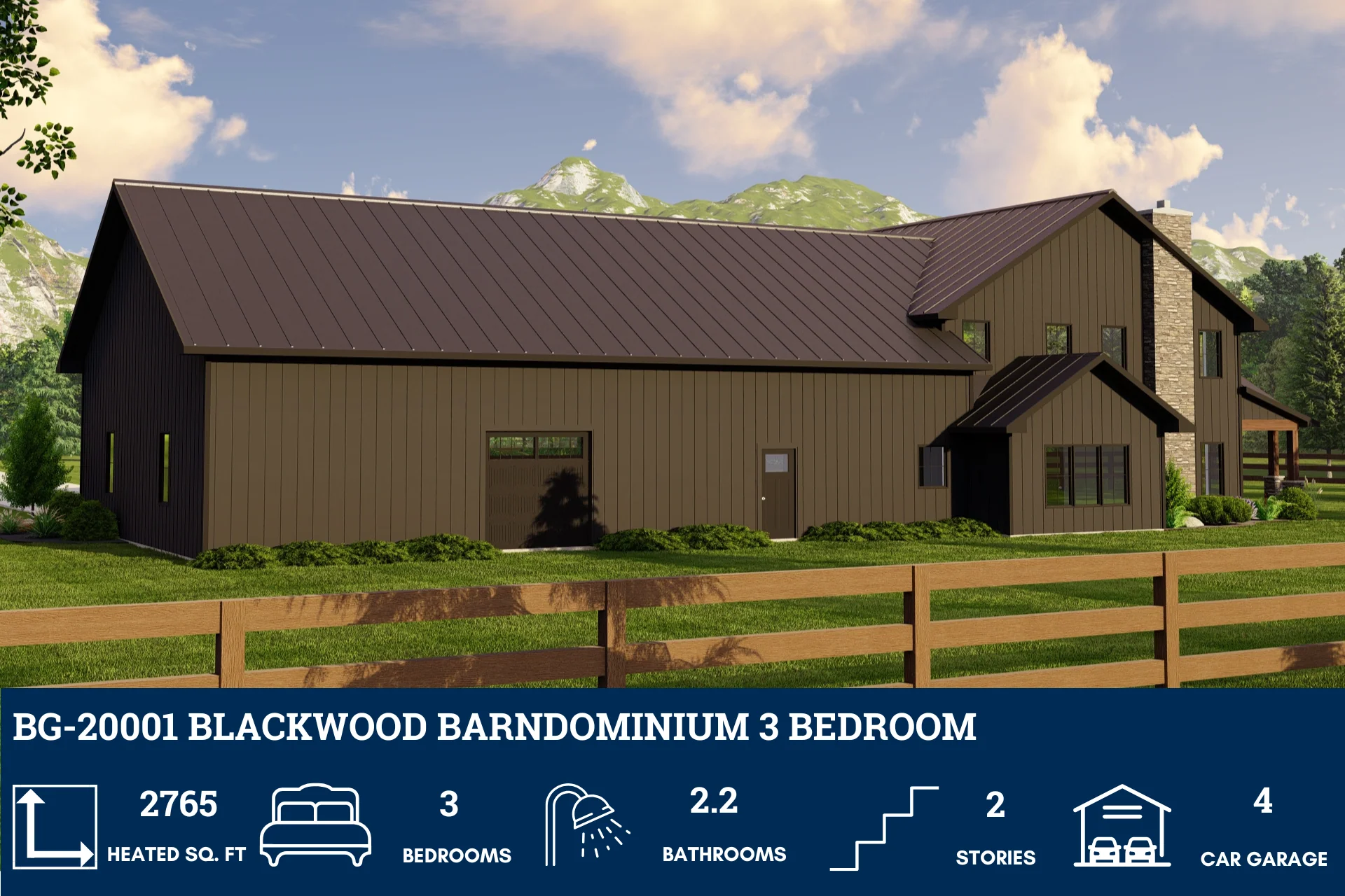 BG-20001 Blackwood Barndominium House Plan - Image 4