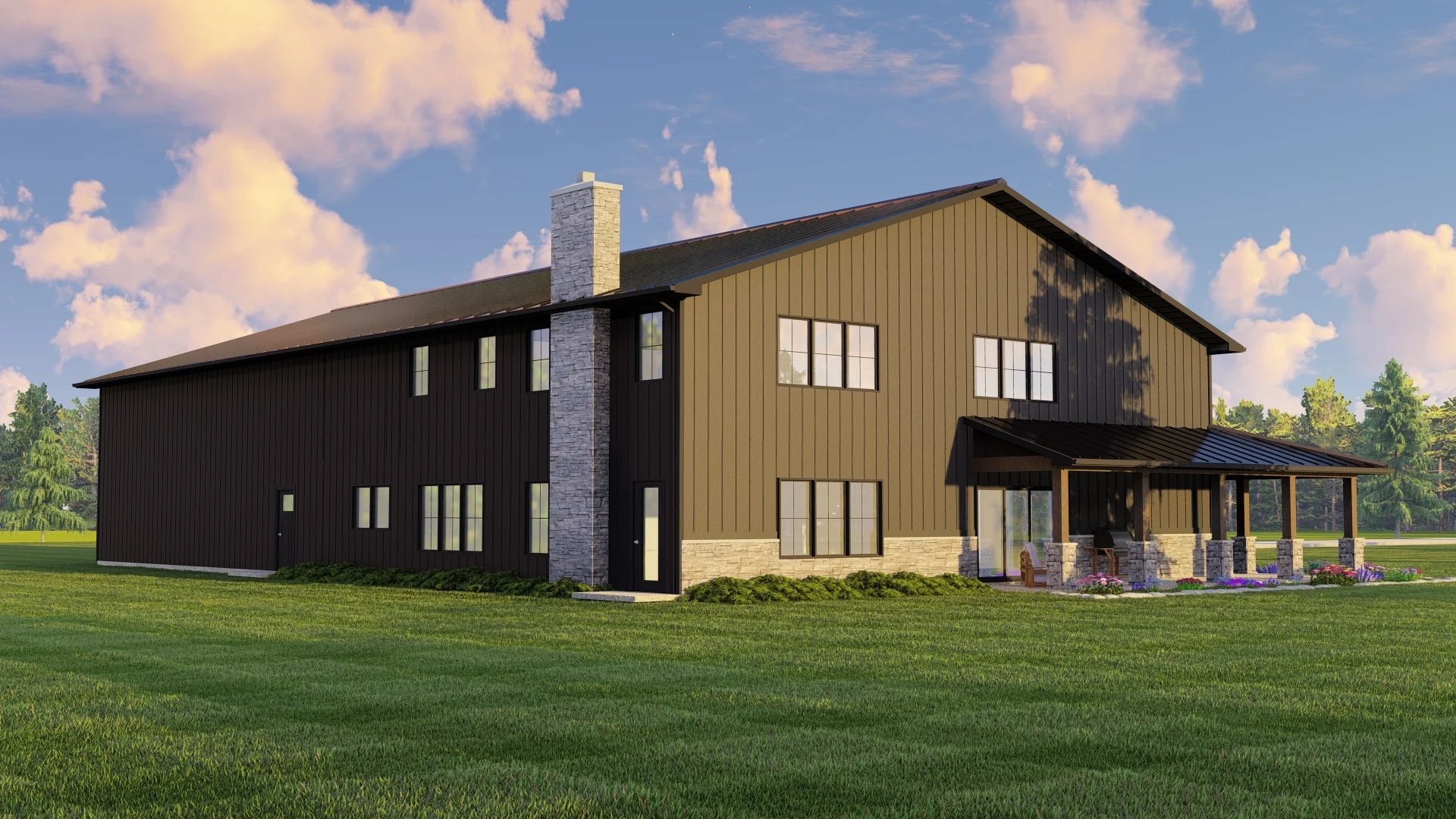 BG-20001-C Meridian Barndominium House Plan - Image 7