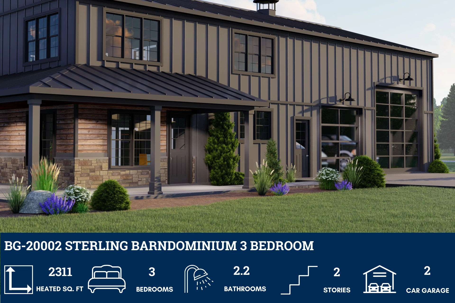 BG-20002 Sterling Barndominium House Plan - Image 2