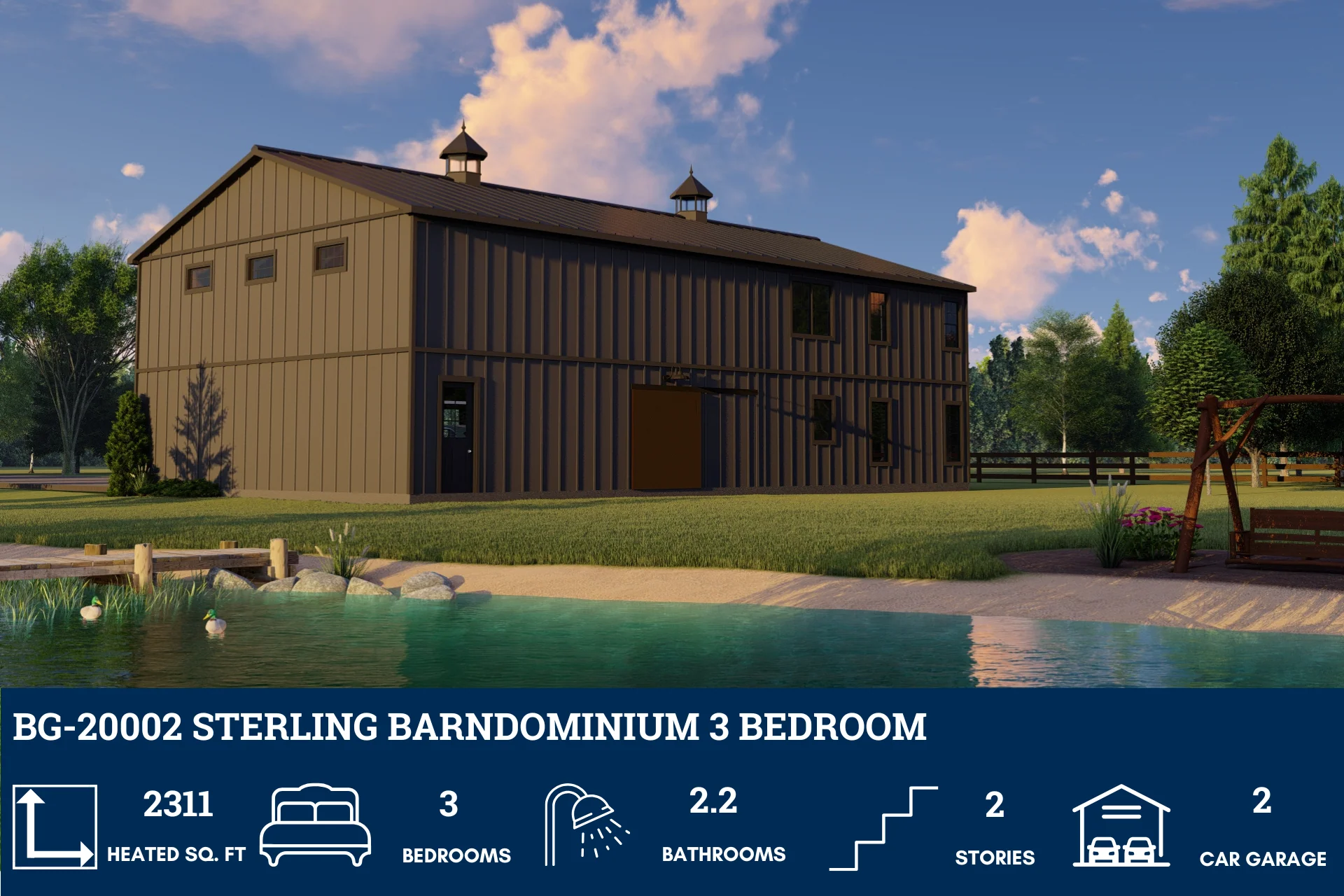 BG-20002 Sterling Barndominium House Plan - Image 4