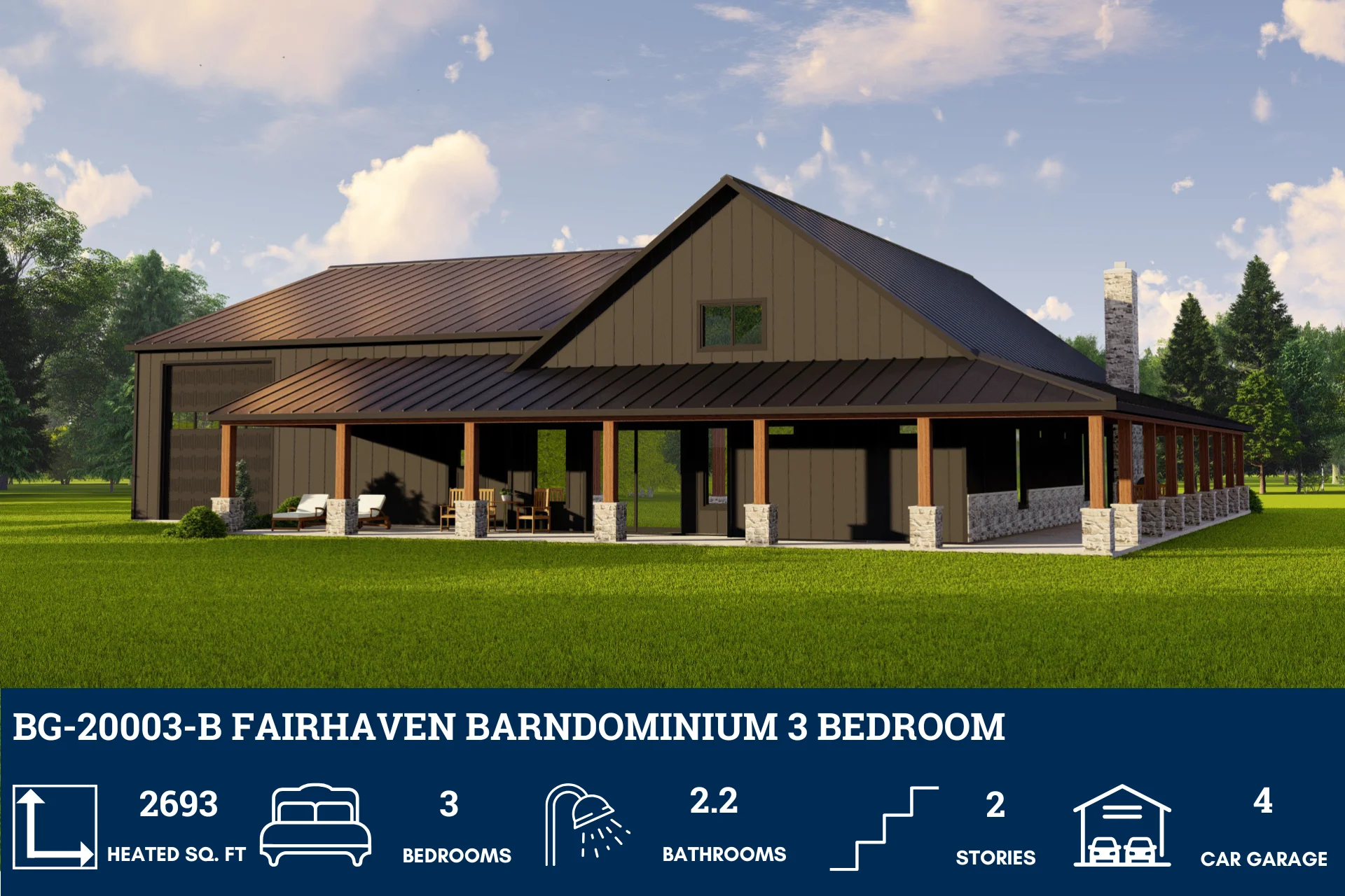 BG-20003-B Fairhaven Barndominium House Plan - Image 5