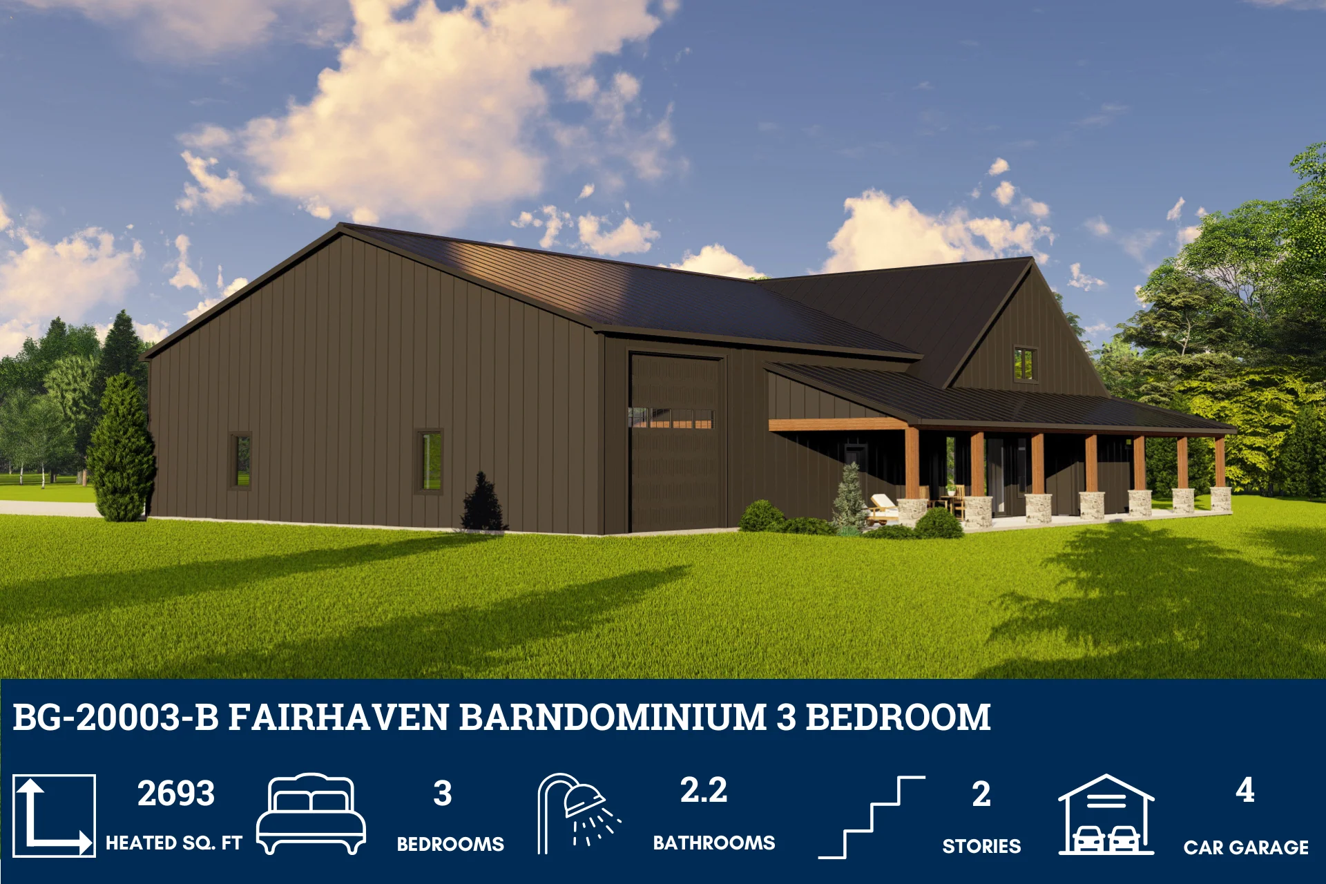 BG-20003-B Fairhaven Barndominium House Plan - Image 6