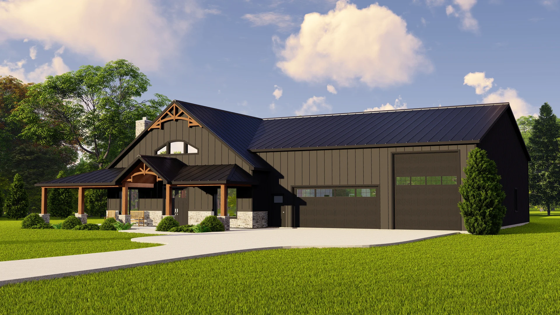 BG-20003-B Fairhaven Barndominium House Plan - Image 8