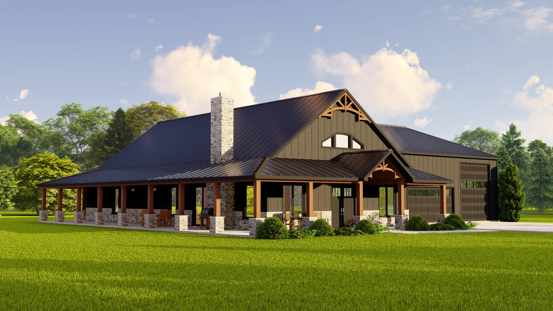 BG-20003-B Fairhaven Barndominium House Plan - Image 9