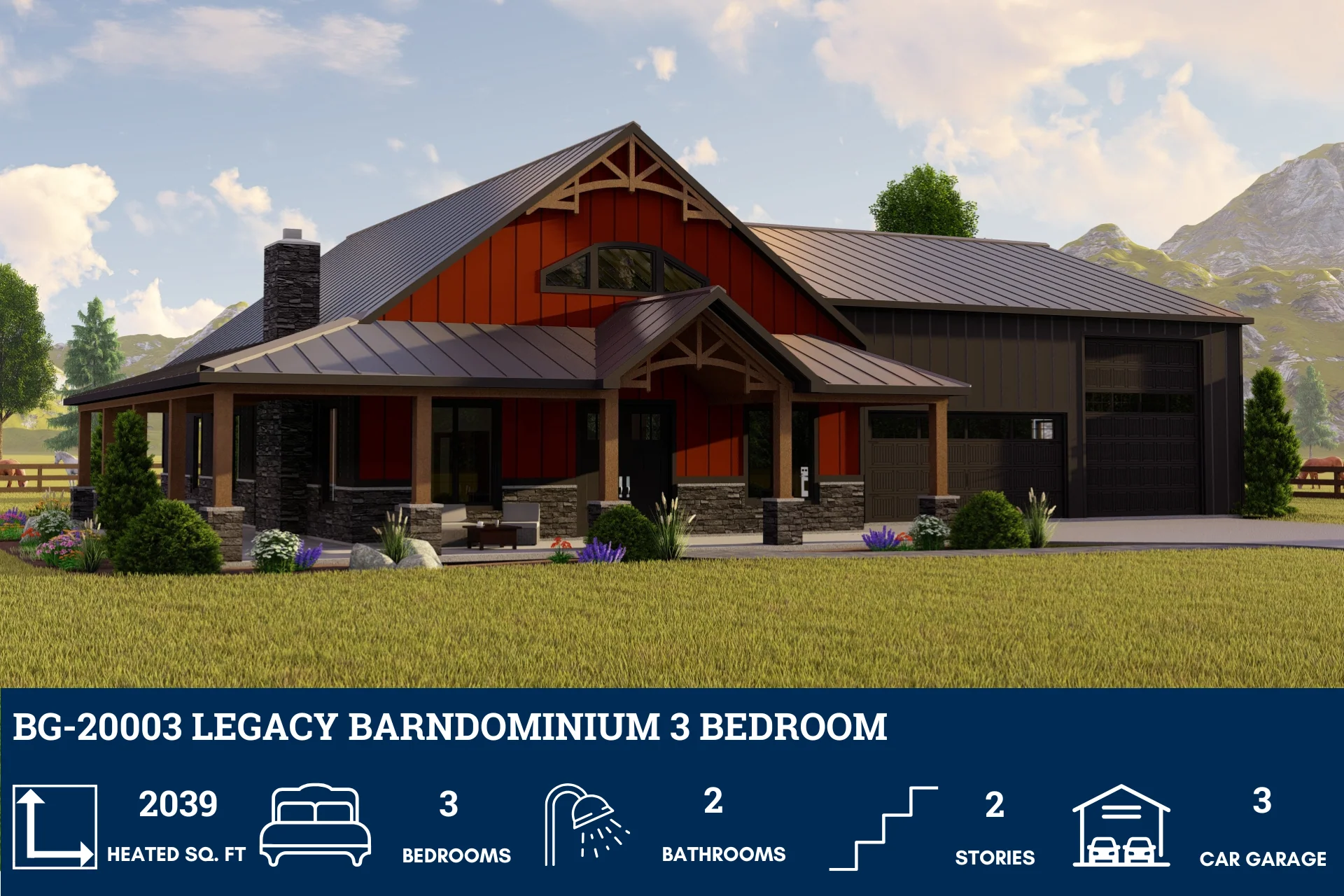 BG-20003 Legacy Barndominium House Plan - Image 3