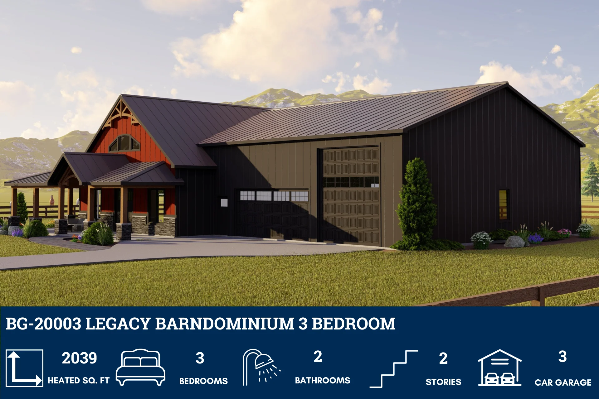 BG-20003 Legacy Barndominium House Plan - Image 4