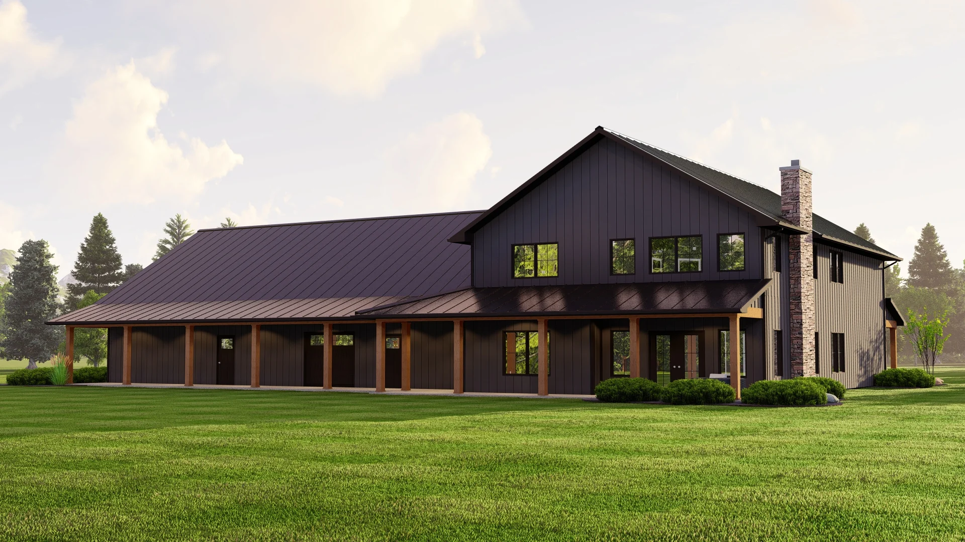BG-20004 Nobleman Barndominium House Plan - Image 7